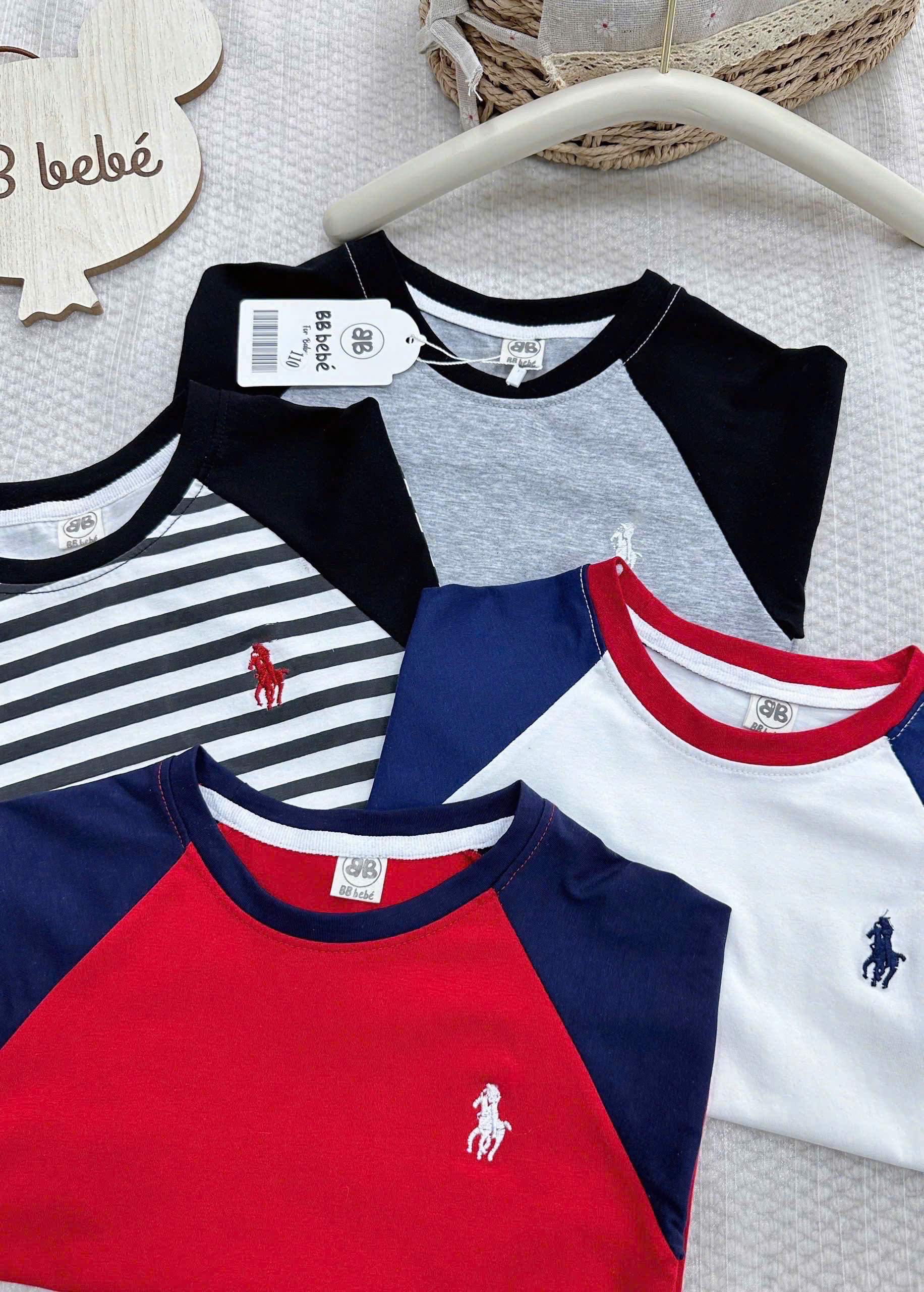 N32 SET 4 ÁO CỘC TAY PHỐI NGỰA- A106.272