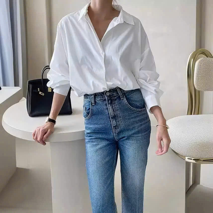 Áo somi tay dài phối kiểu ( HỒNG CAM )_thumbnail_10