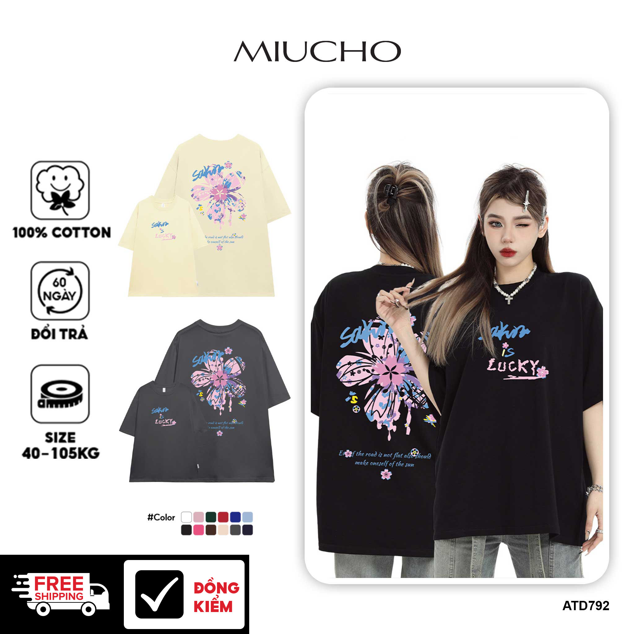 Áo thun unisex local brand form rộng ATD792 Miucho cotton cổ tròn in graphic_thumbnail_1