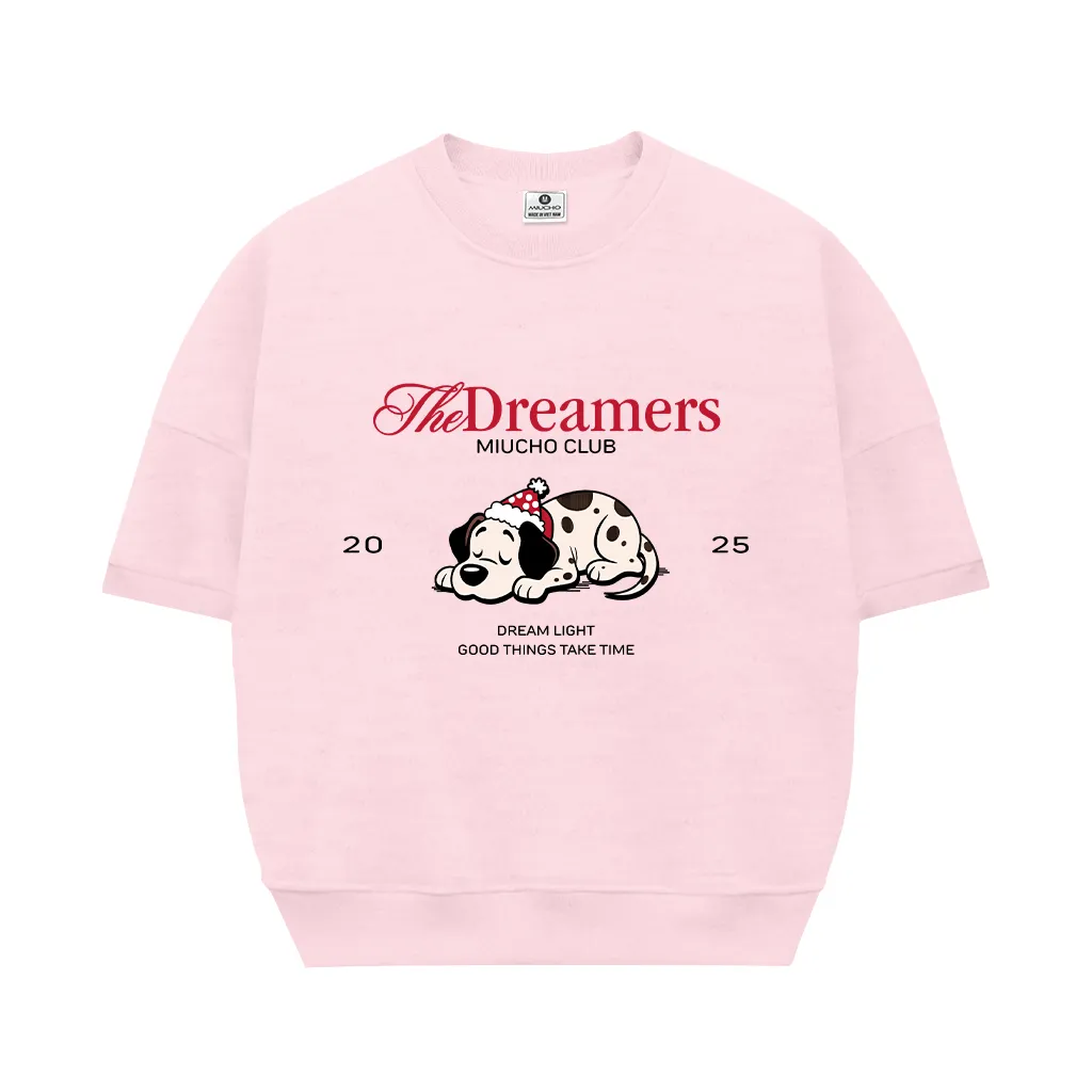 Áo sweater tay ngắn form boxy hình cún dễ thương 2598 Miucho chất vải nỉ 2 da cao cấp thoáng mát in mix_thumbnail_11