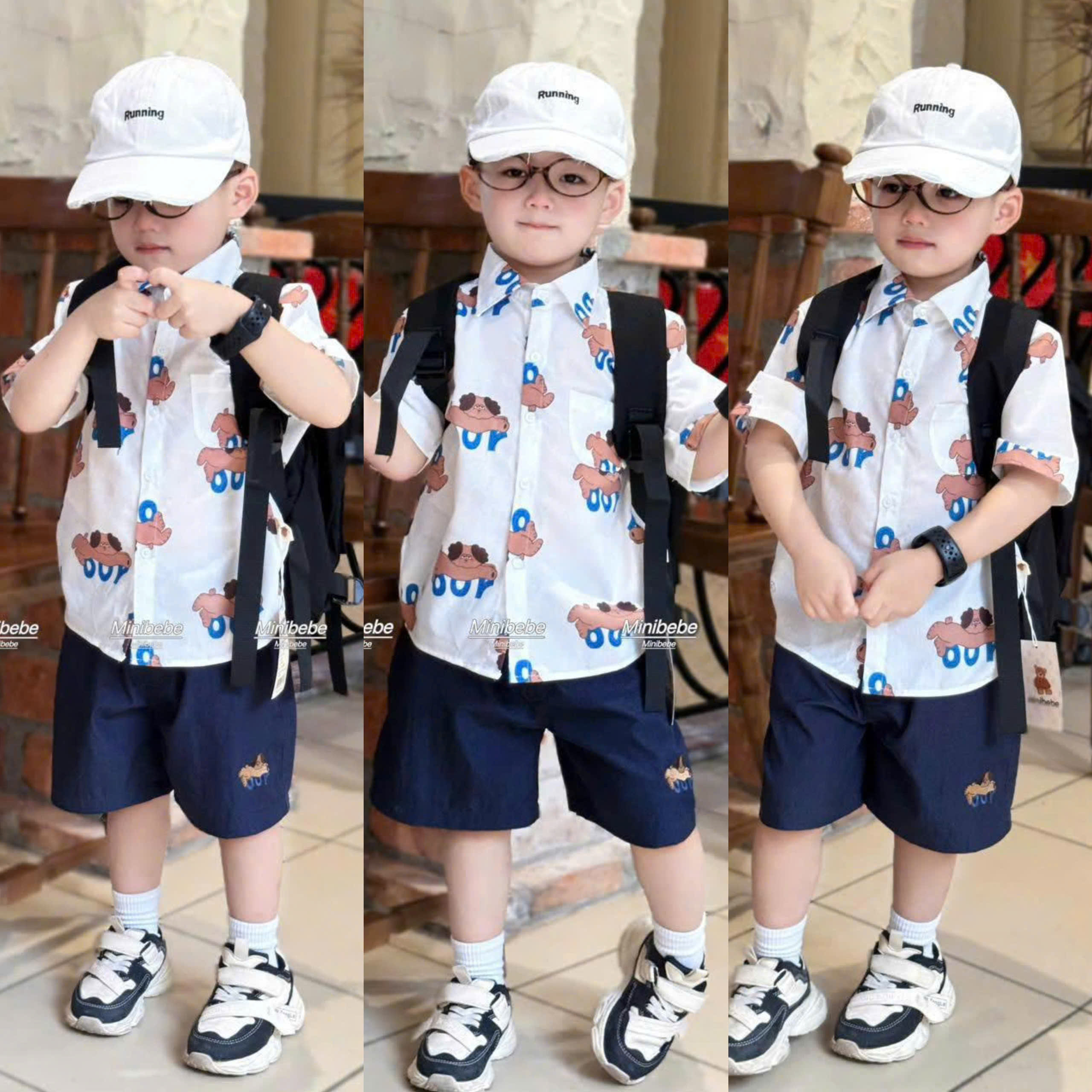 R72 BỘ SƠ MI NHIỀU CHÓ NẰM DÀI- A108.300