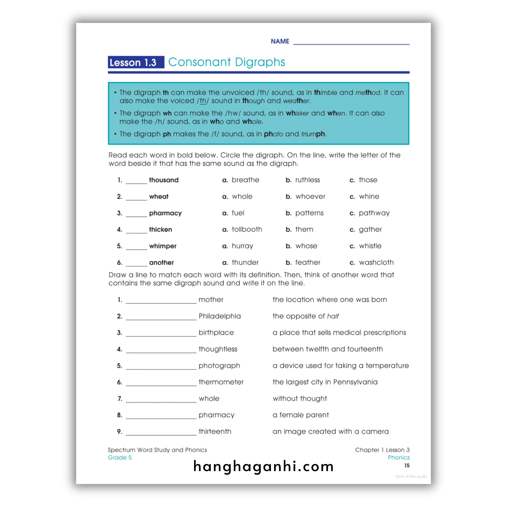 Sách Spectrum Word Study and Phonics Workbook Grade 5_thumbnail_13
