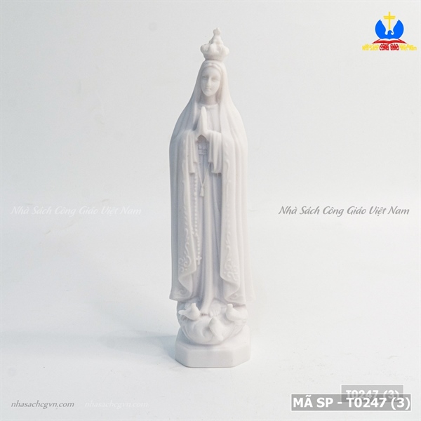 Tượng sứ Đức Mẹ Fatima trắng ✔_thumbnail_4