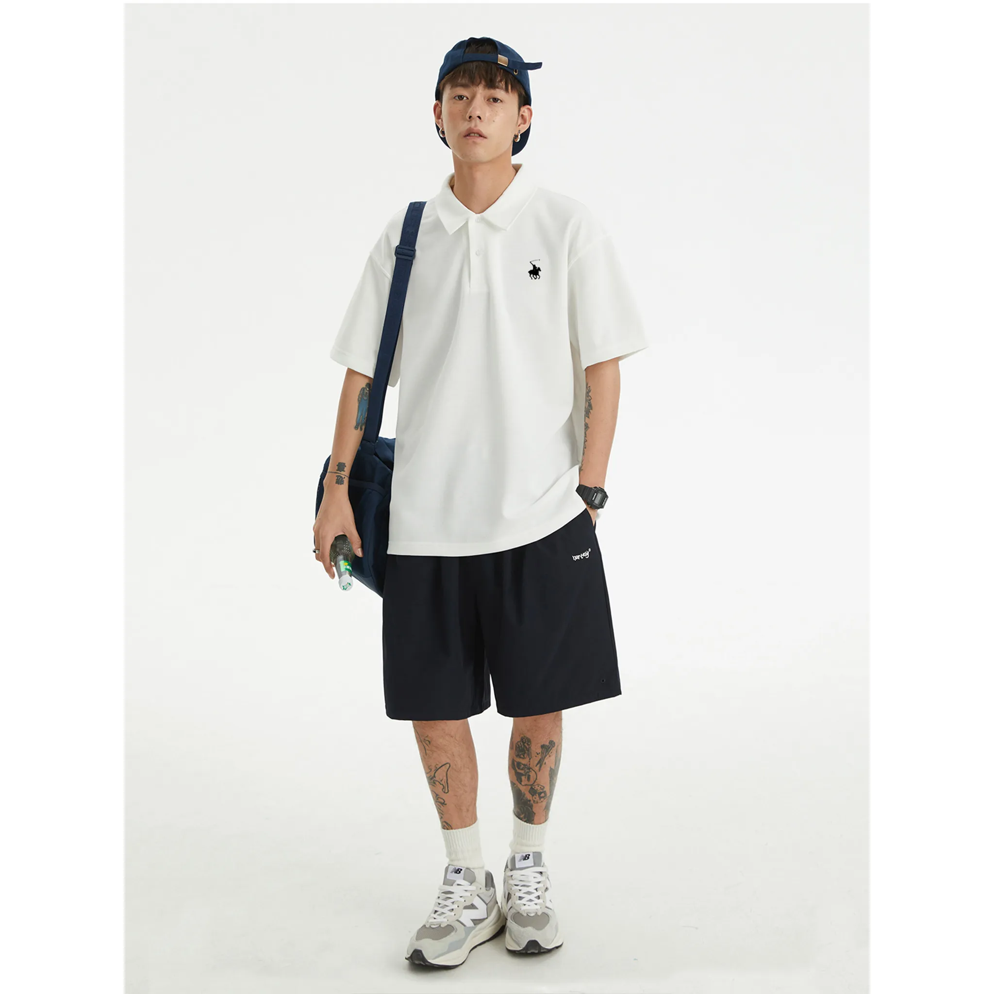 Áo polo form rộng basic unisex nhiều màu 2539 Miucho Club vải cotton cao cấp thoáng mát in basic_thumbnail_5