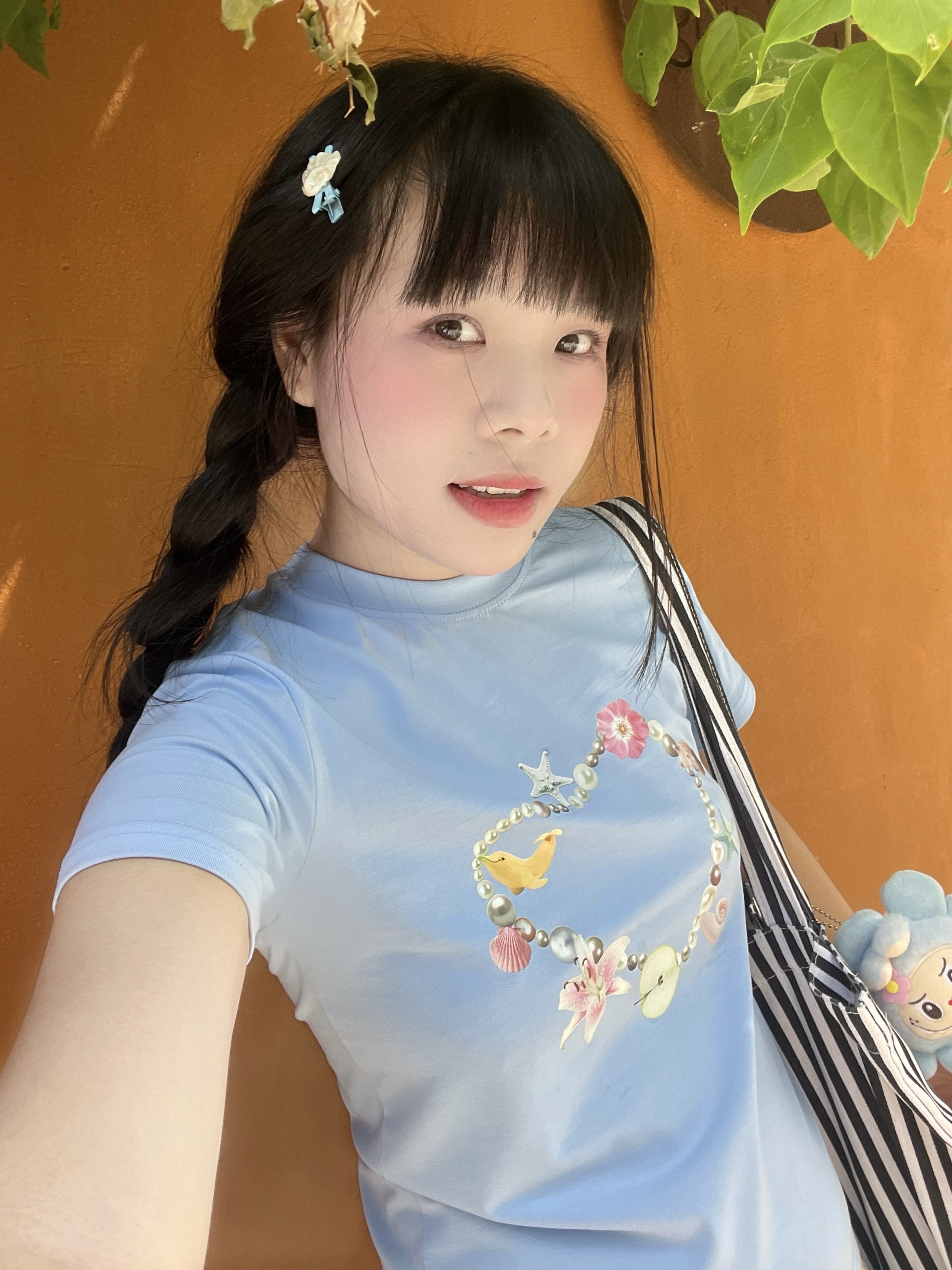 Áo thun baby tee mùa hè in trái tim xinh xắn ABD1312 Miucho tay ngắn cổ tròn hotrend in mix_thumbnail_4