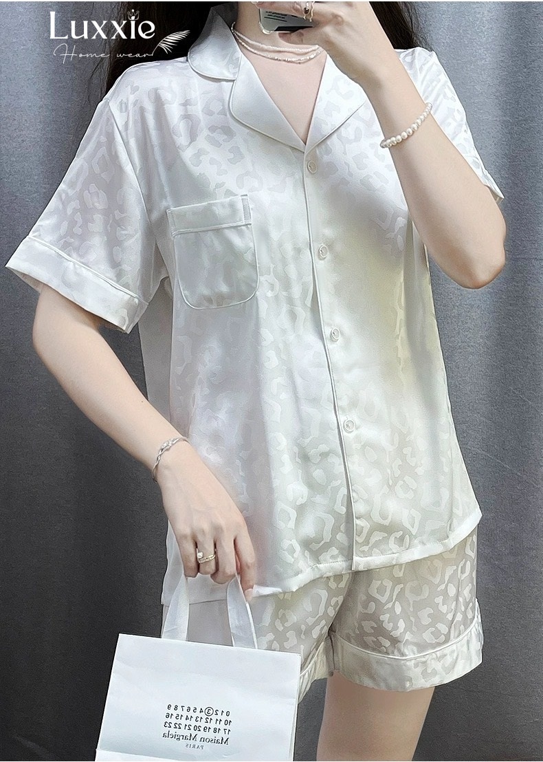 N40C Pijama lụa báo nhiều màu cộc tay quần đùi_thumbnail_4