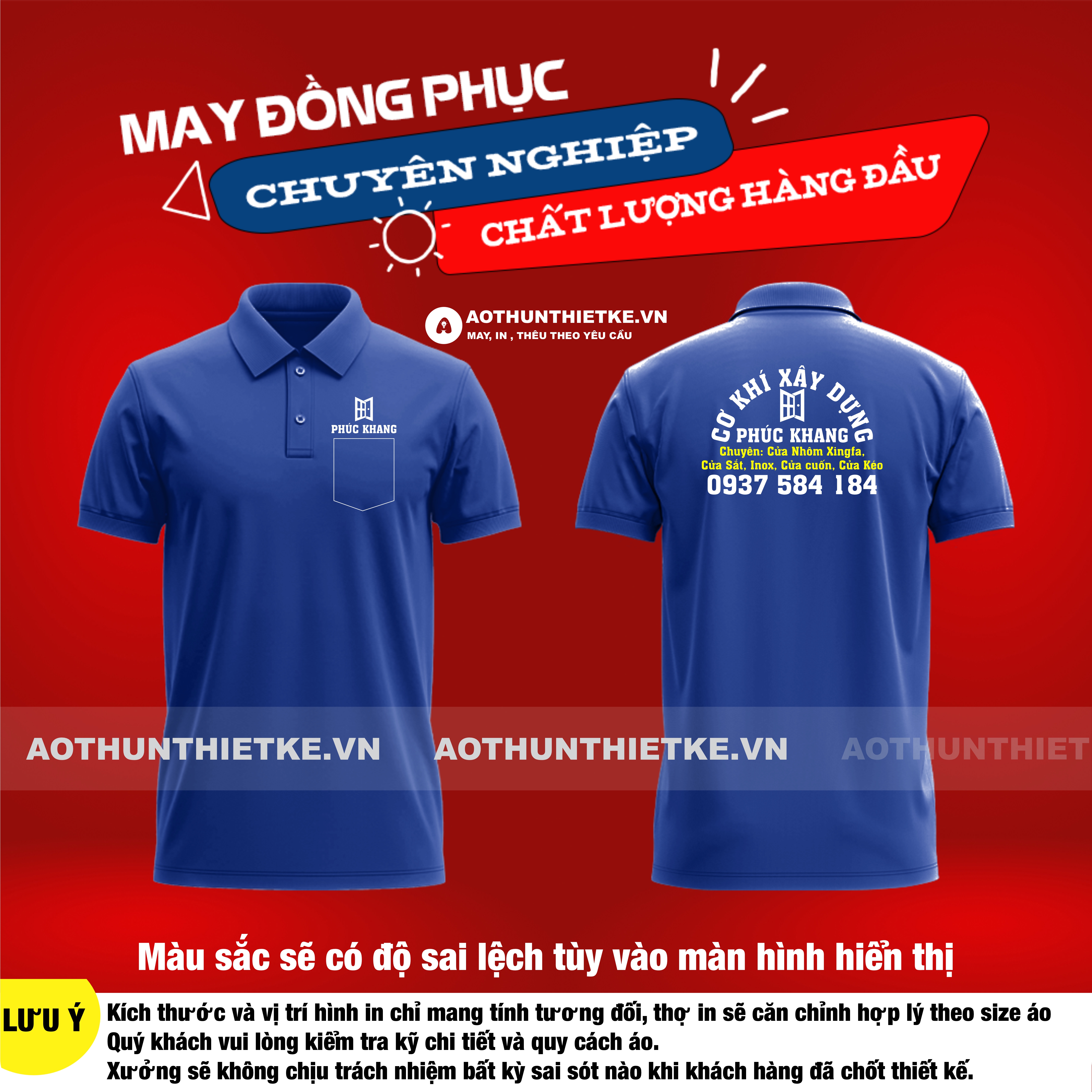 Áo Đồng Phục Công Ty Cơ Khí Phúc Khang