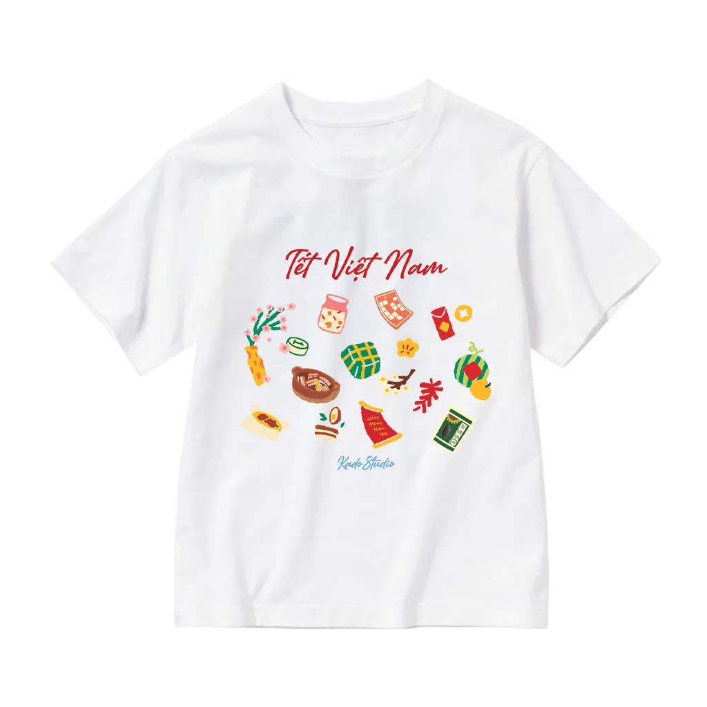 Áo thun kid form rộng Kado chất vải cotton mềm mại thoáng mát thoải mái Tết Việt Nam 2870_thumbnail_0