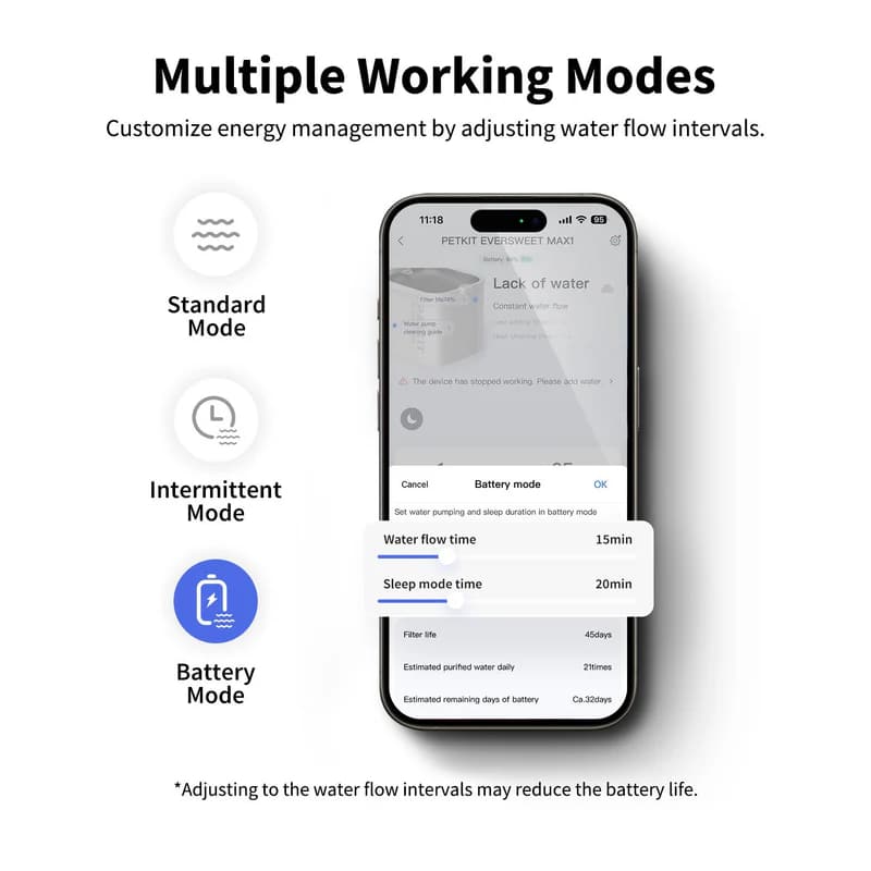 PETKIT EVERSWEET MAX Cordless Pet Water Fountain_thumbnail_5