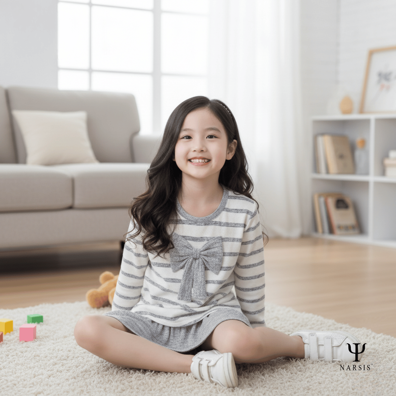 ÁO THU ĐÔNG BÉ GÁI KL0010 NARSIS VẢI LEN COTTON ẤM ÁP, THOÁNG MÁT, GIỮ ẤM TỐT, MỀM MẠI_thumbnail_5