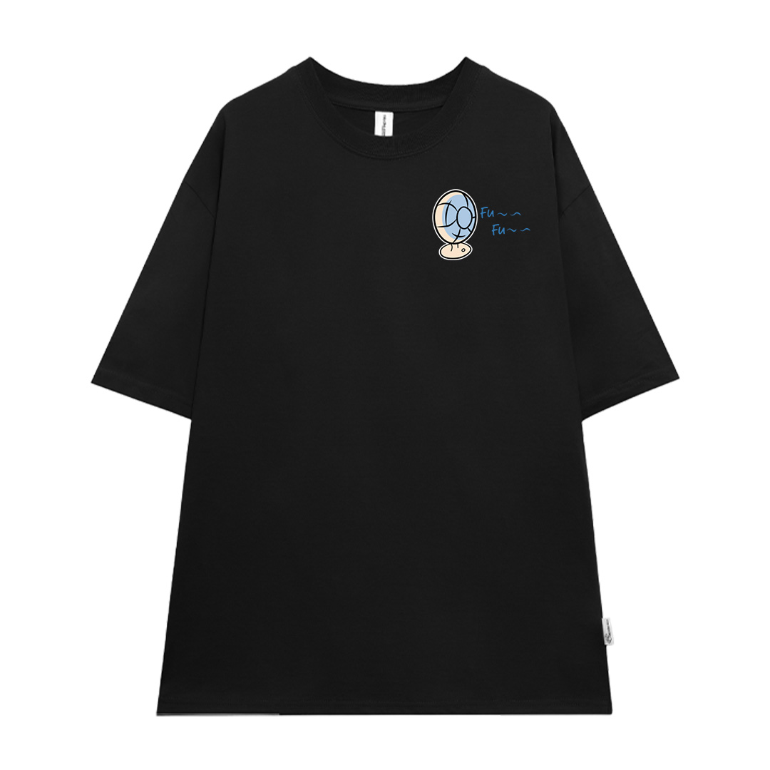 Áo thun cặp đôi couple from rộng ATD1378 Miucho vải cotton thoáng mát cổ tròn in mix