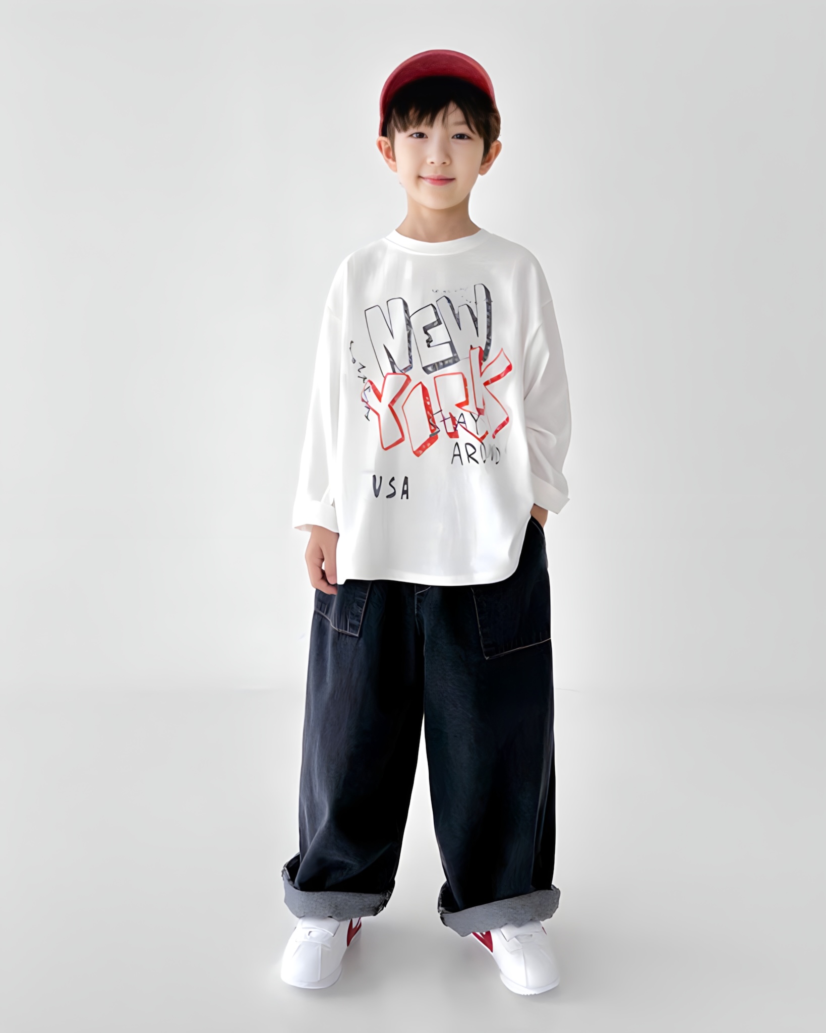 Áo phông màu trắng in hình