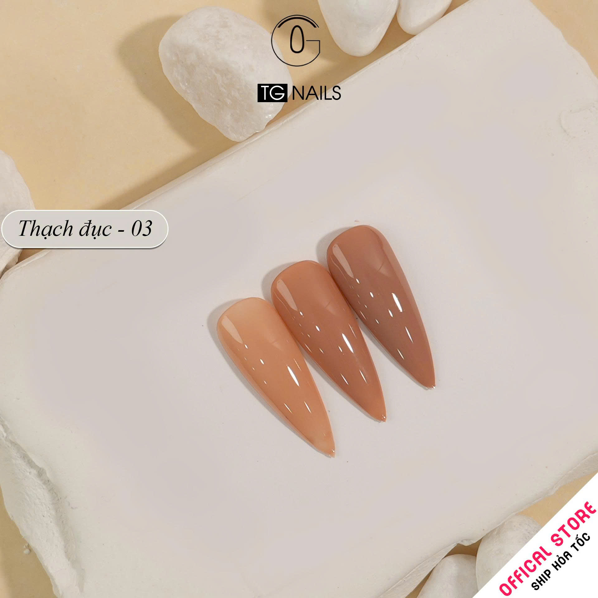 Sơn gel thạch đục TG cọ tròn chai 15ml