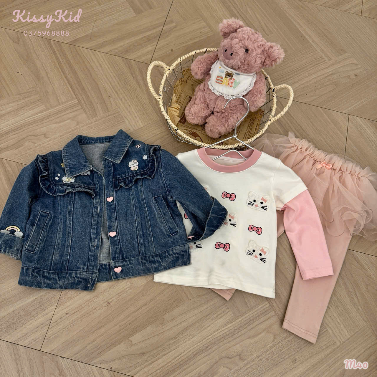 (M40) áo khoác bò xanh sẫm Kiyomi_thumbnail_0