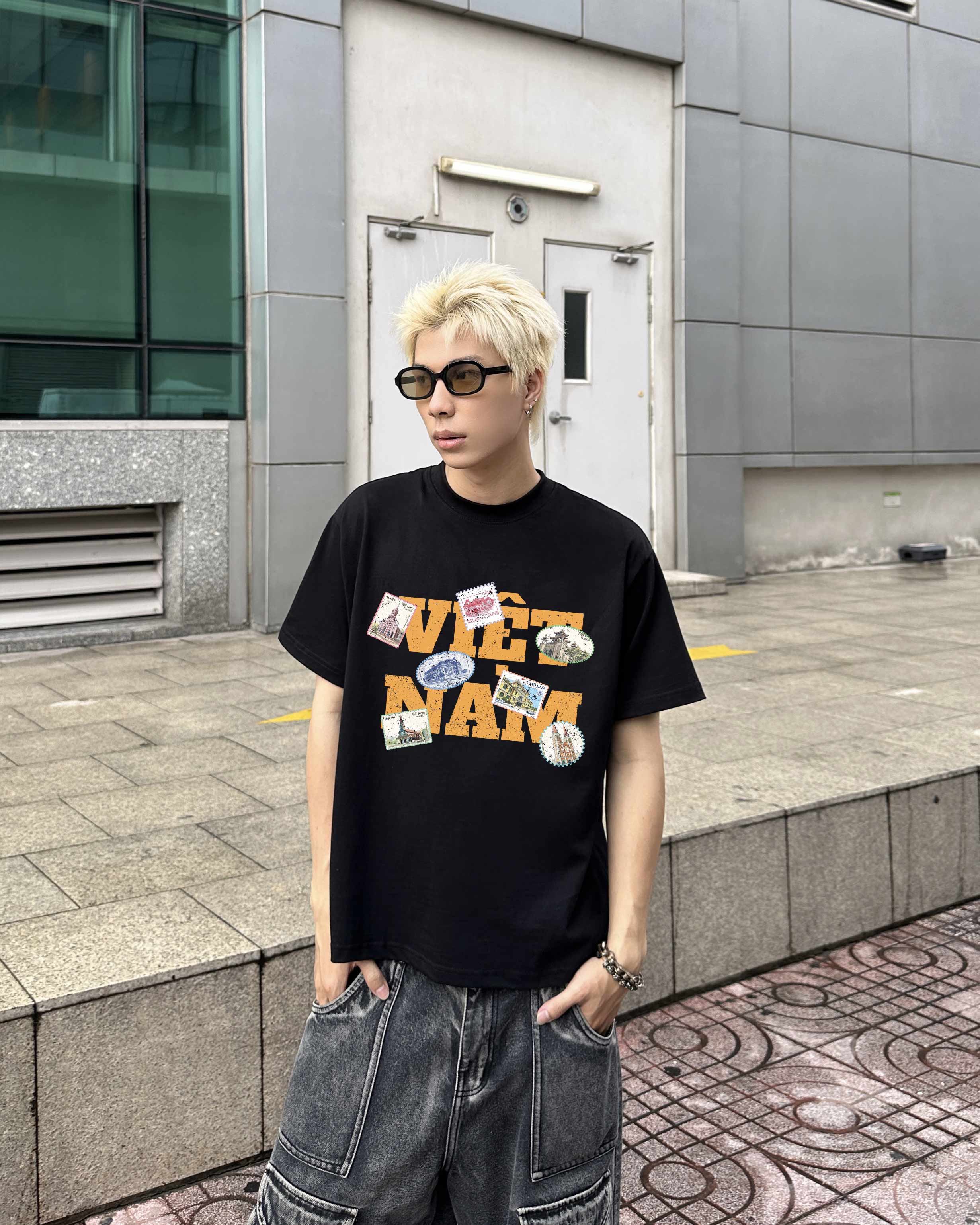 Áo phông local brand Việt Nam tôi yêu form boxy 2223 Miucho Club vải cotton 2c 250gsm cổ tròn in mix_thumbnail_6