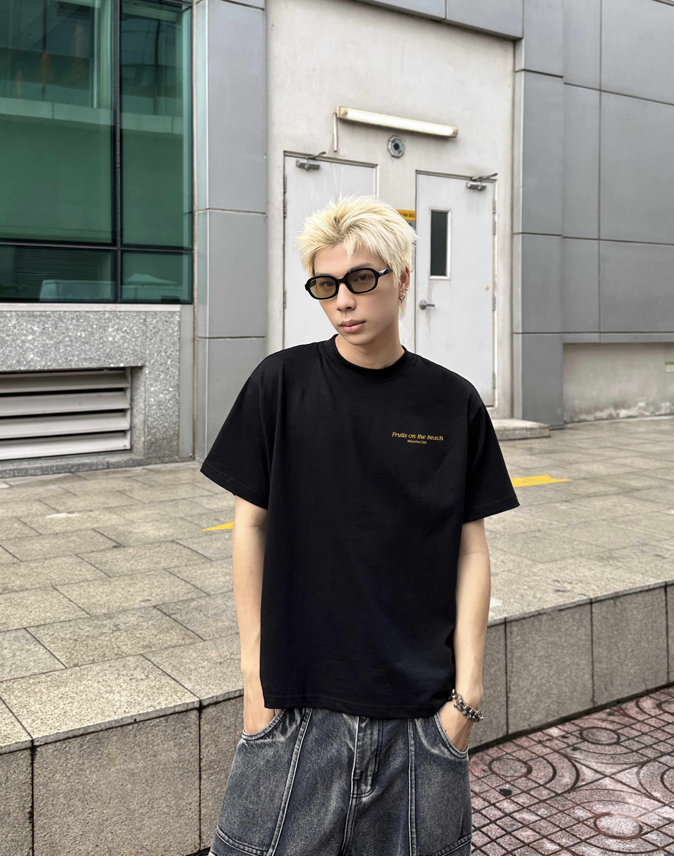 Áo phông mùa hè form boxy 2152 Miucho Club vải cotton 2c 250gsm cổ tròn thoáng mát in artwork_thumbnail_3