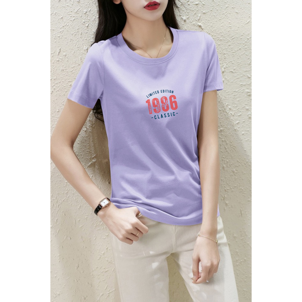 [Form Vừa] Áo phông nữ dáng vừa classic style 1986 - LOZA VT7060_thumbnail_1