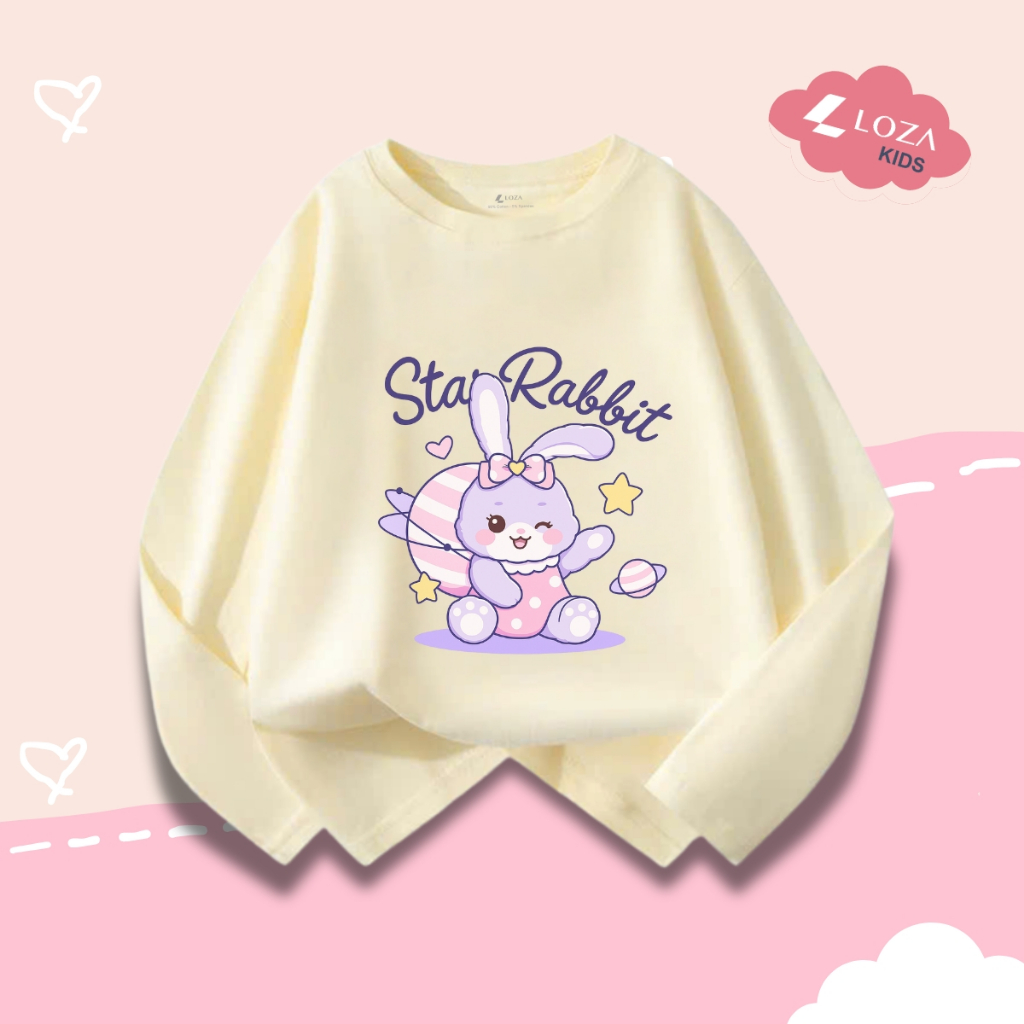 Áo thun dài tay bé gái in hình dễ thương - Loza Kids - KT001_thumbnail_5