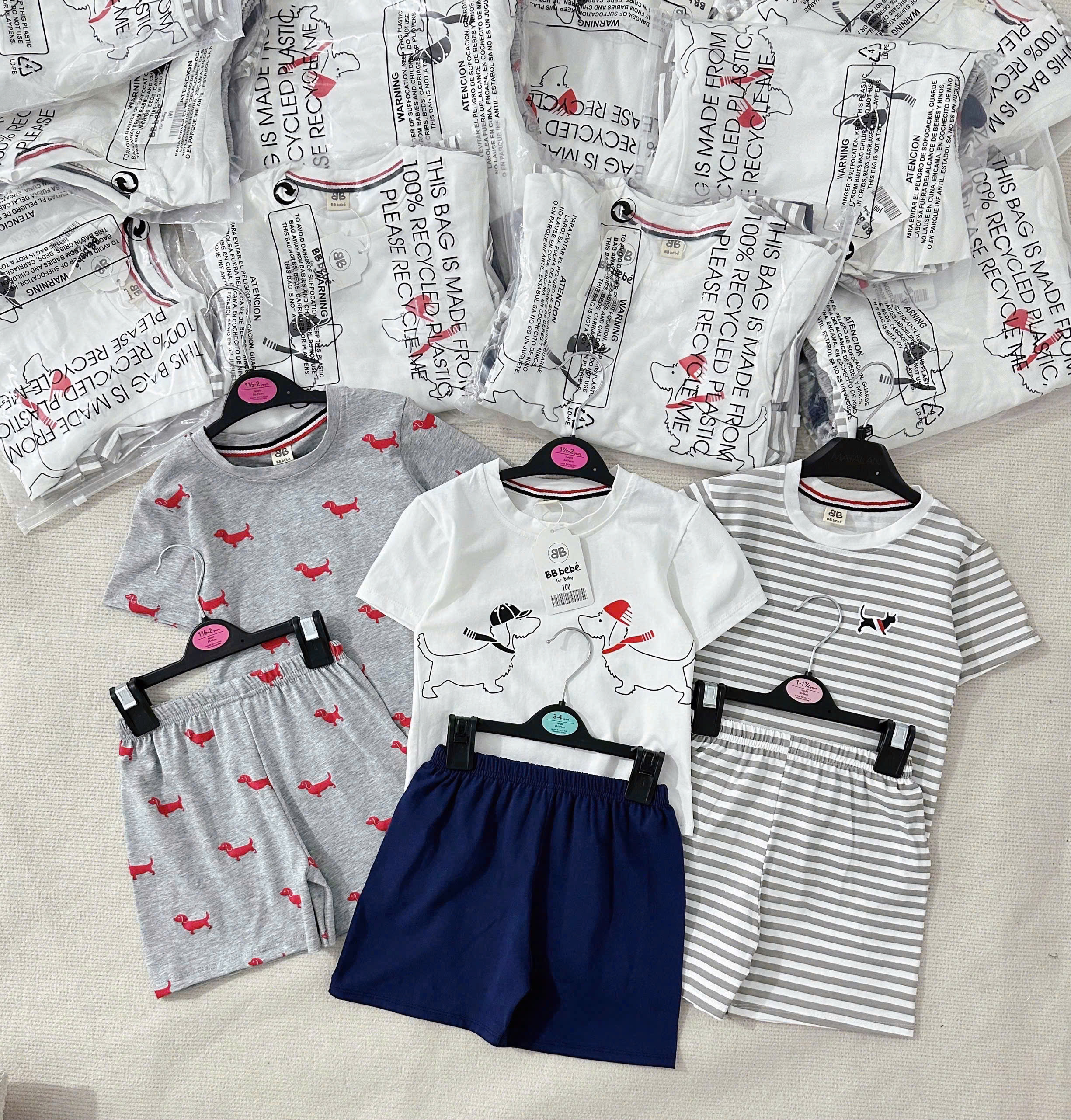 C82 SET 3 BỘ CỘC 2 CHÓ SỌC- A100.76