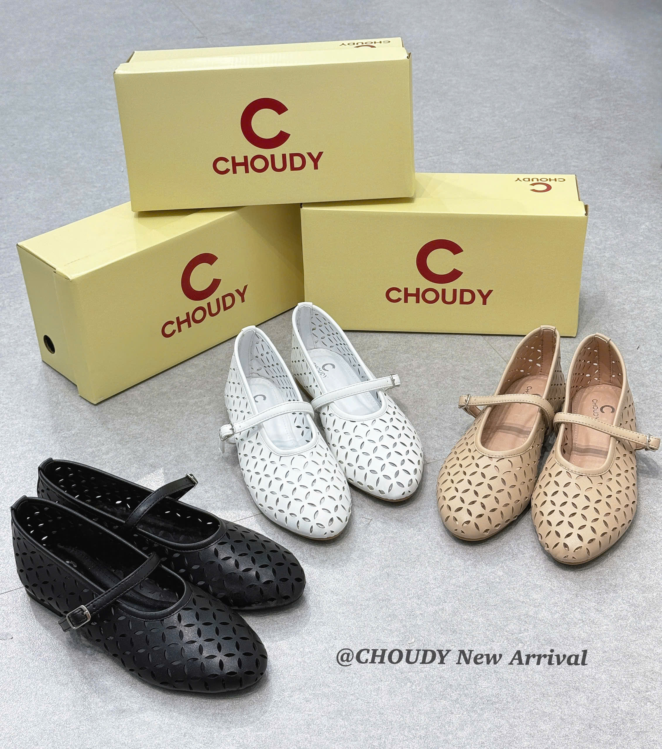 U445 GIÀY BÚP BÊ 3 MÀU