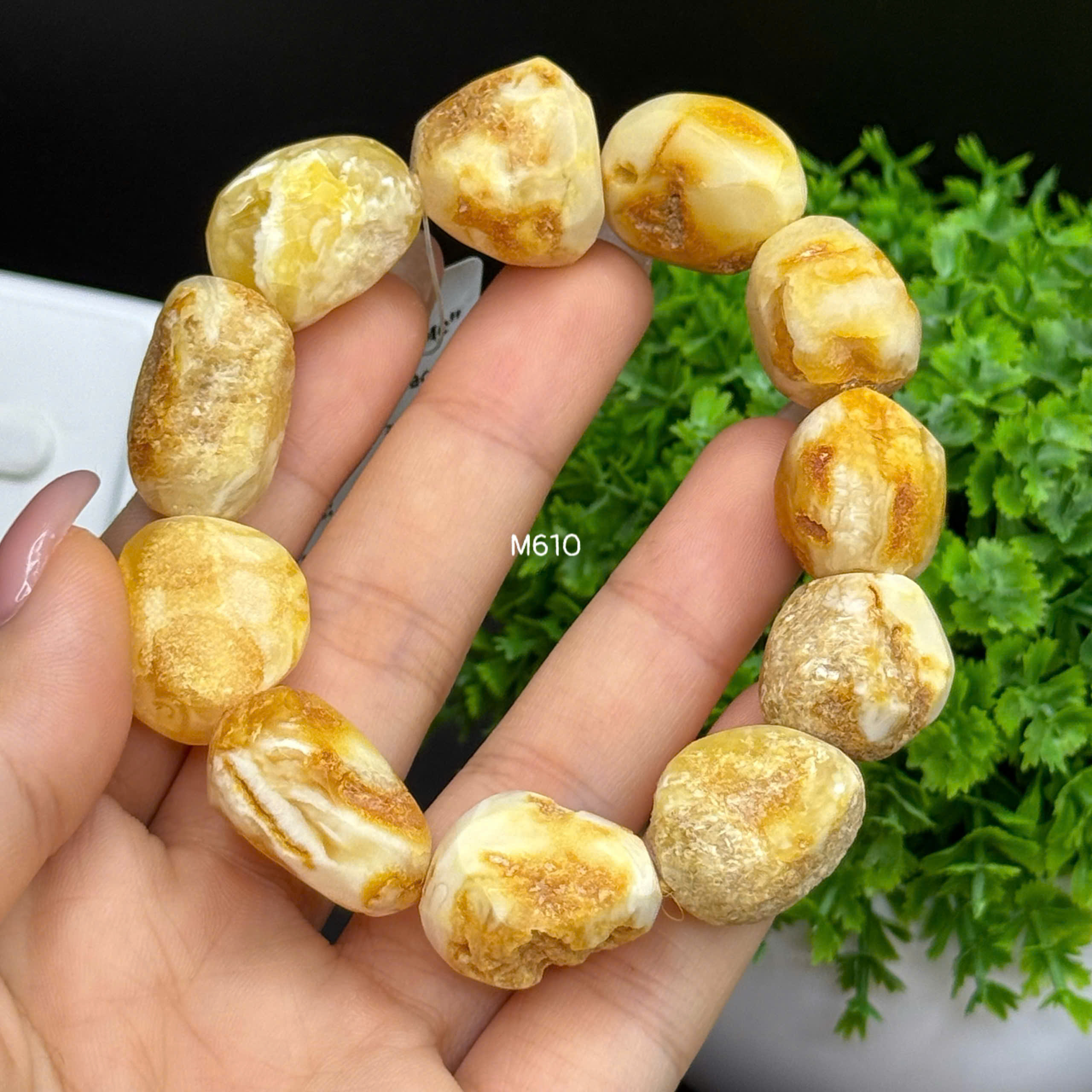 Lắc Tay Hổ Phách Bạch Thô - M610_thumbnail_3