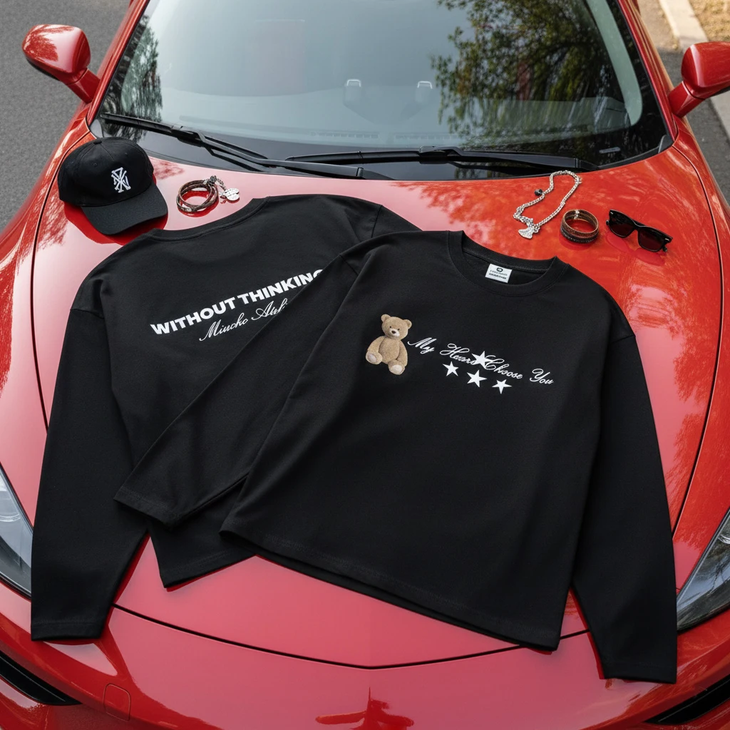 Áo thun boxy tay dài Gấu Teddy phối chữ Miucho 3116_thumbnail_7