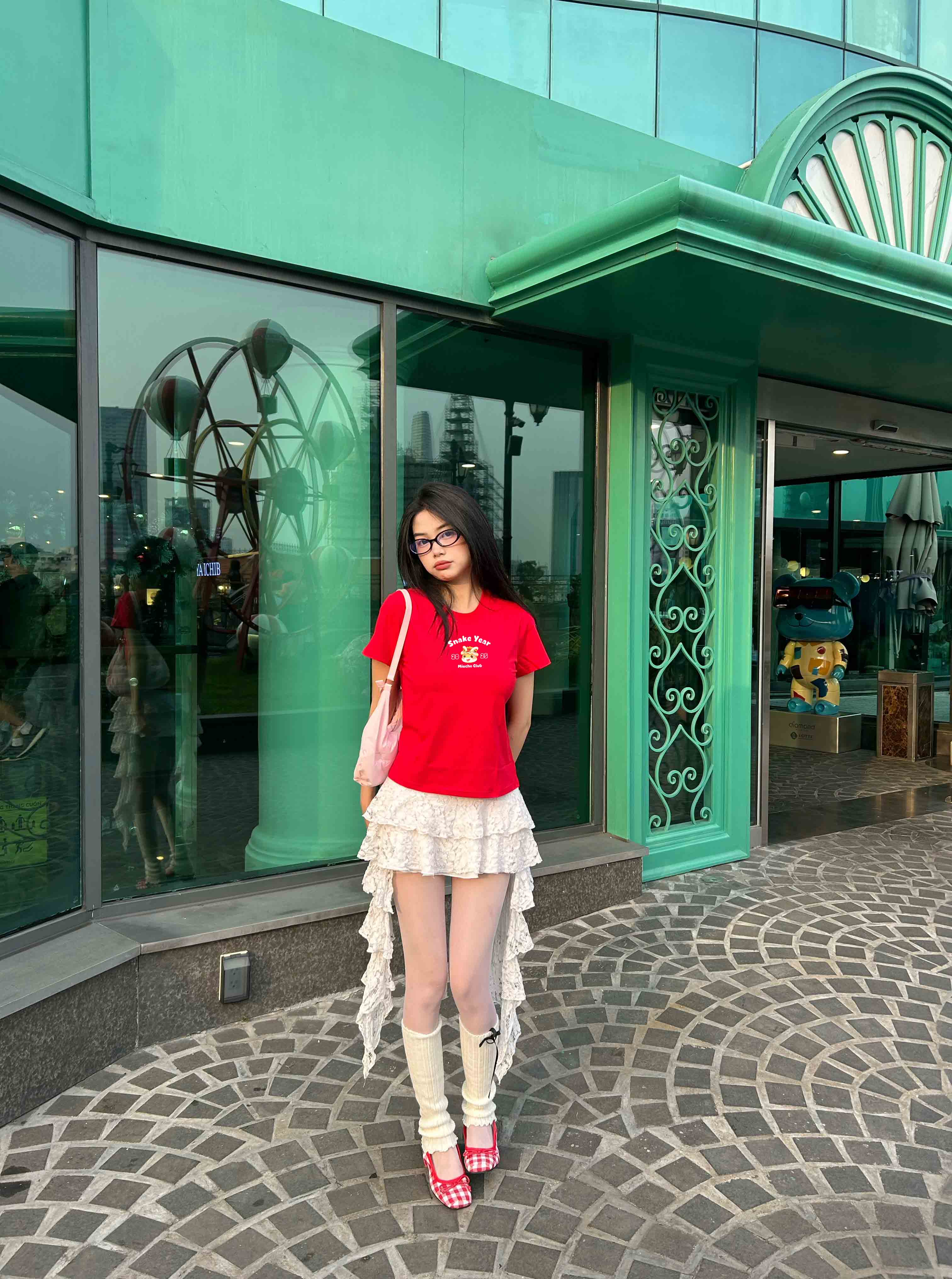 Áo baby tee tết 2025 form ôm 1879 Miucho cổ tròn chất vải cotton 4c thoáng mát in mix_thumbnail_4