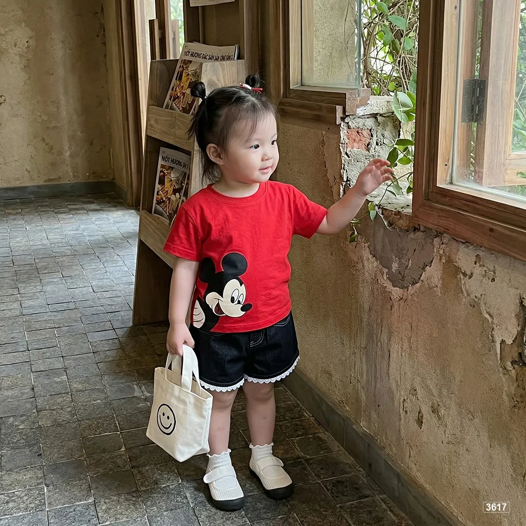 Áo thun bé trai bé gái Chuột Mickii Kado 3617_thumbnail_5