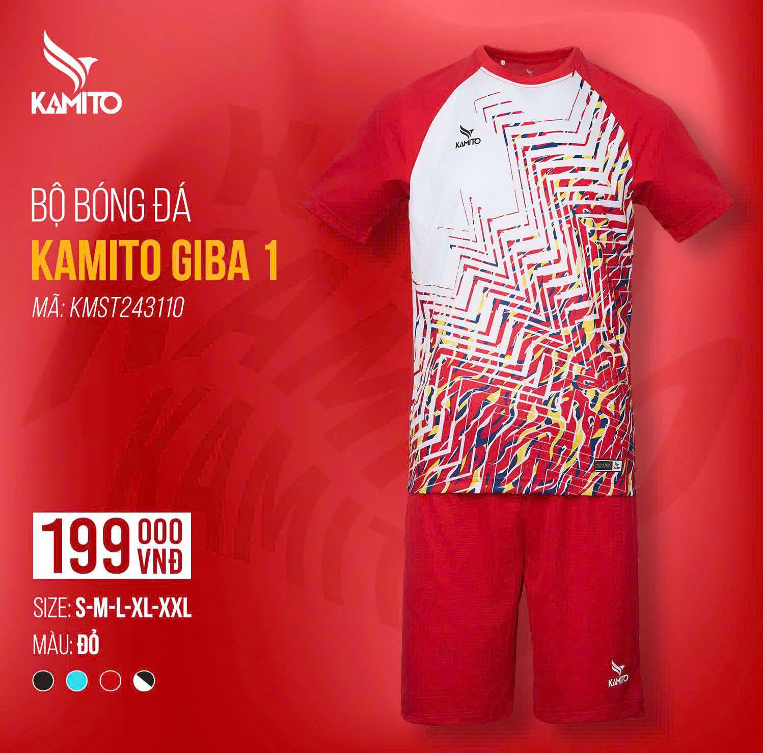 Bộ bóng đá không logo Kamito Giba 1 (chỉ nhận từ 6 bộ)