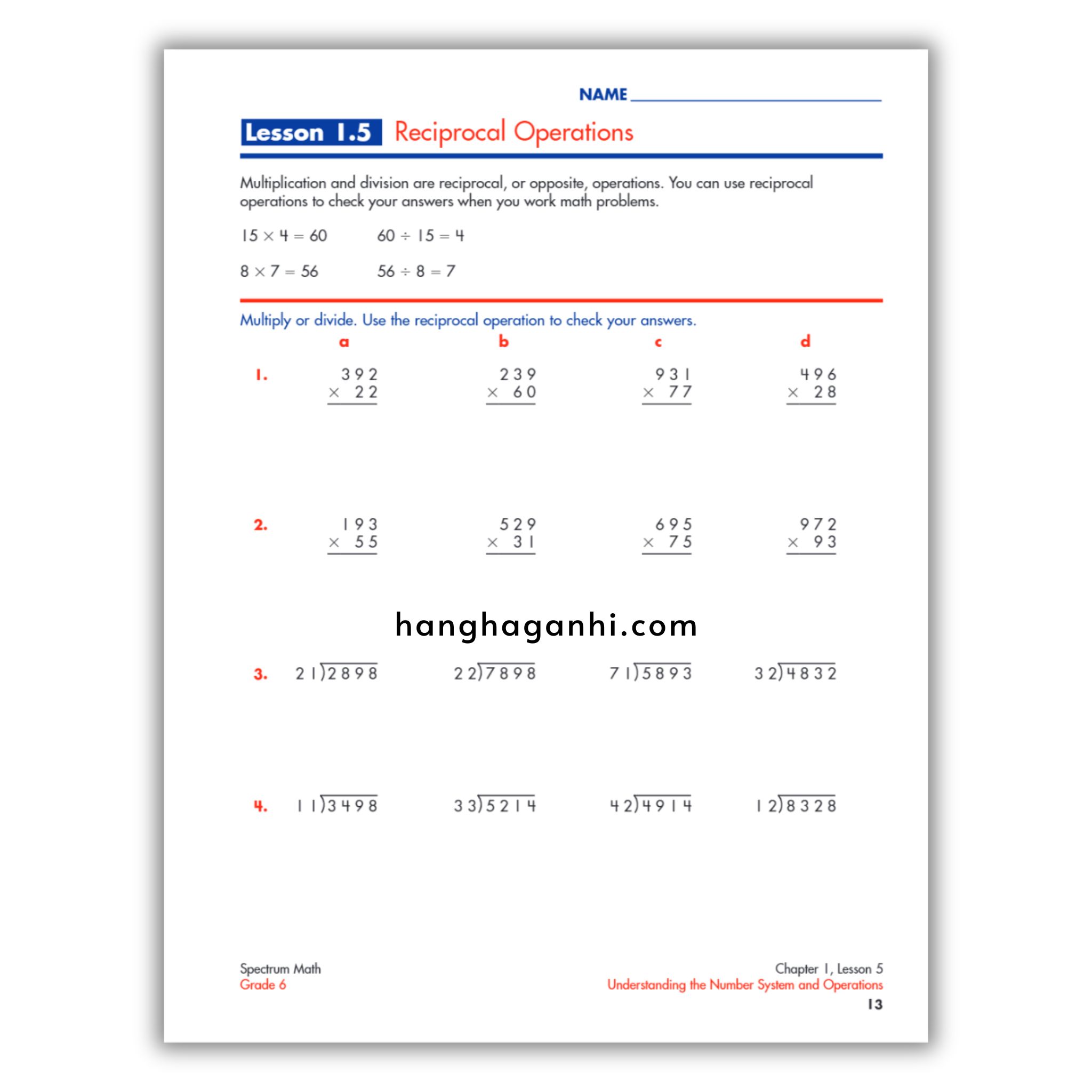 Spectrum Math Workbook Grade 6 - Sách Toán Tiếng Anh cho bé lớp 6_thumbnail_8