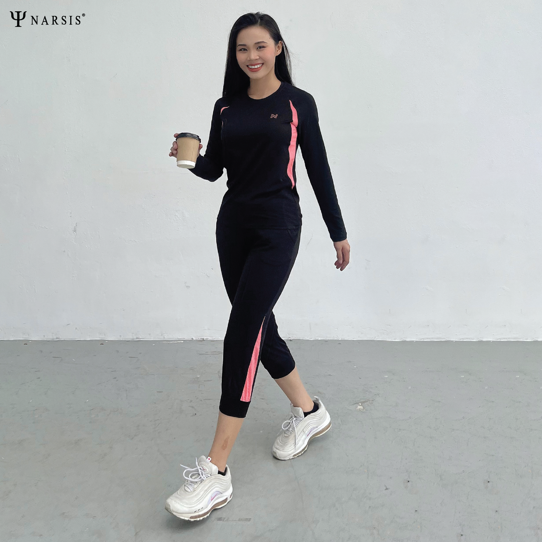 BỘ TẬP NỮ H6007 NARSIS PE NHẸ, THOÁNG KHÍ, THẤM MỒ HÔI, CHẤT LIỆU BỀN, CHỐNG NẮNG_thumbnail_2