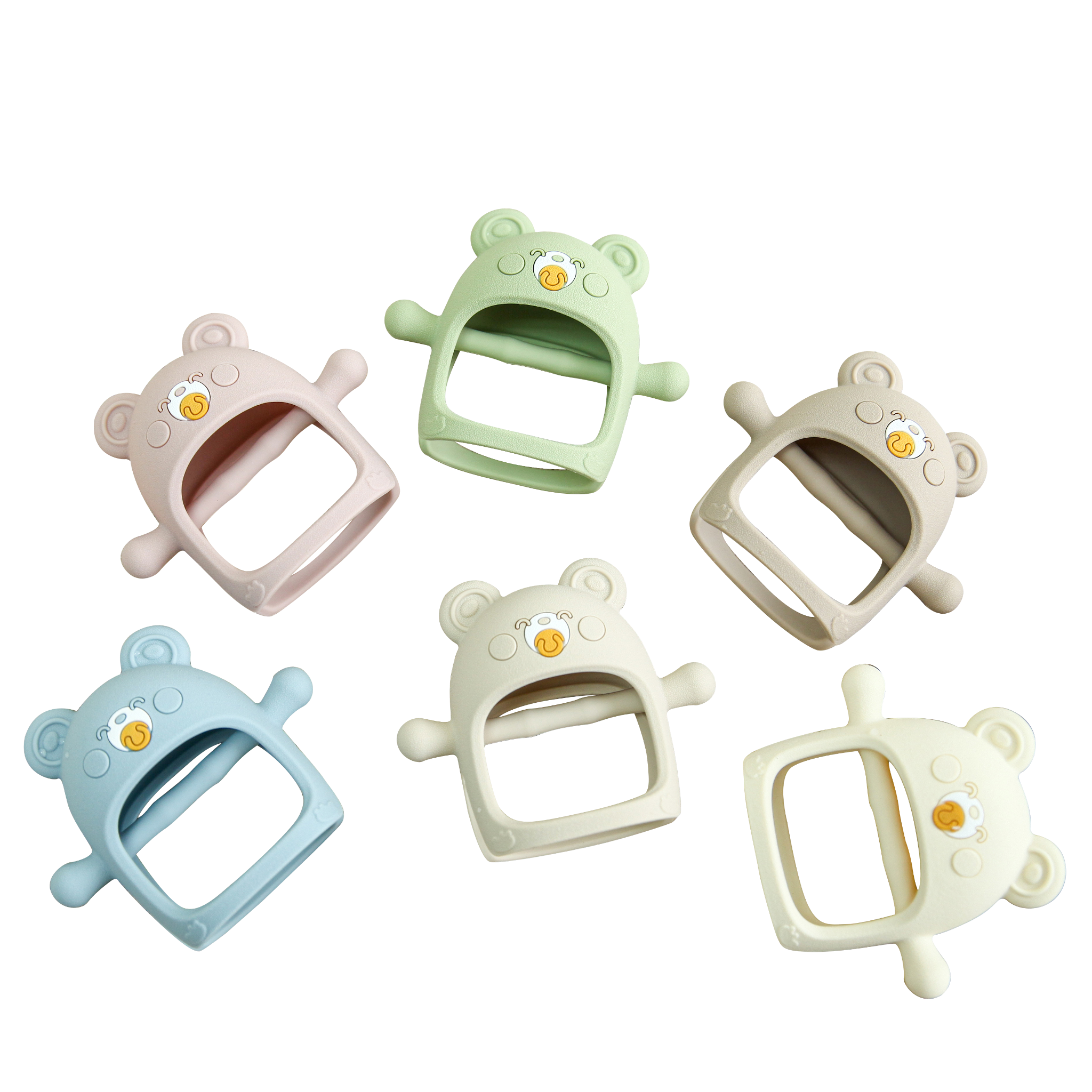 Gặm nướu Eco Silicone (hồng, xanh, nâu, xanh lá, Be,)