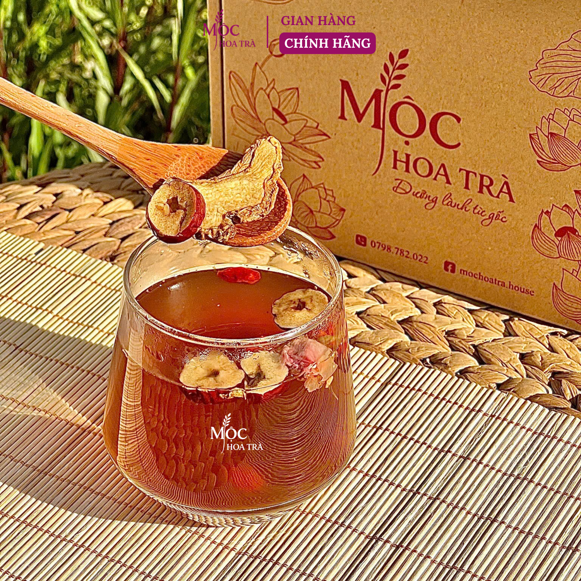 Mộc Trà An Nguyệt – Trà Gừng Đường Nâu Thảo Mộc – Hỗ Trợ Ấm Bụng, Dễ Chịu Ngày Dâu, Giúp Giữ Ấm Cơ Thể – Nguyên Liệu Sấy Lạnh_thumbnail_6