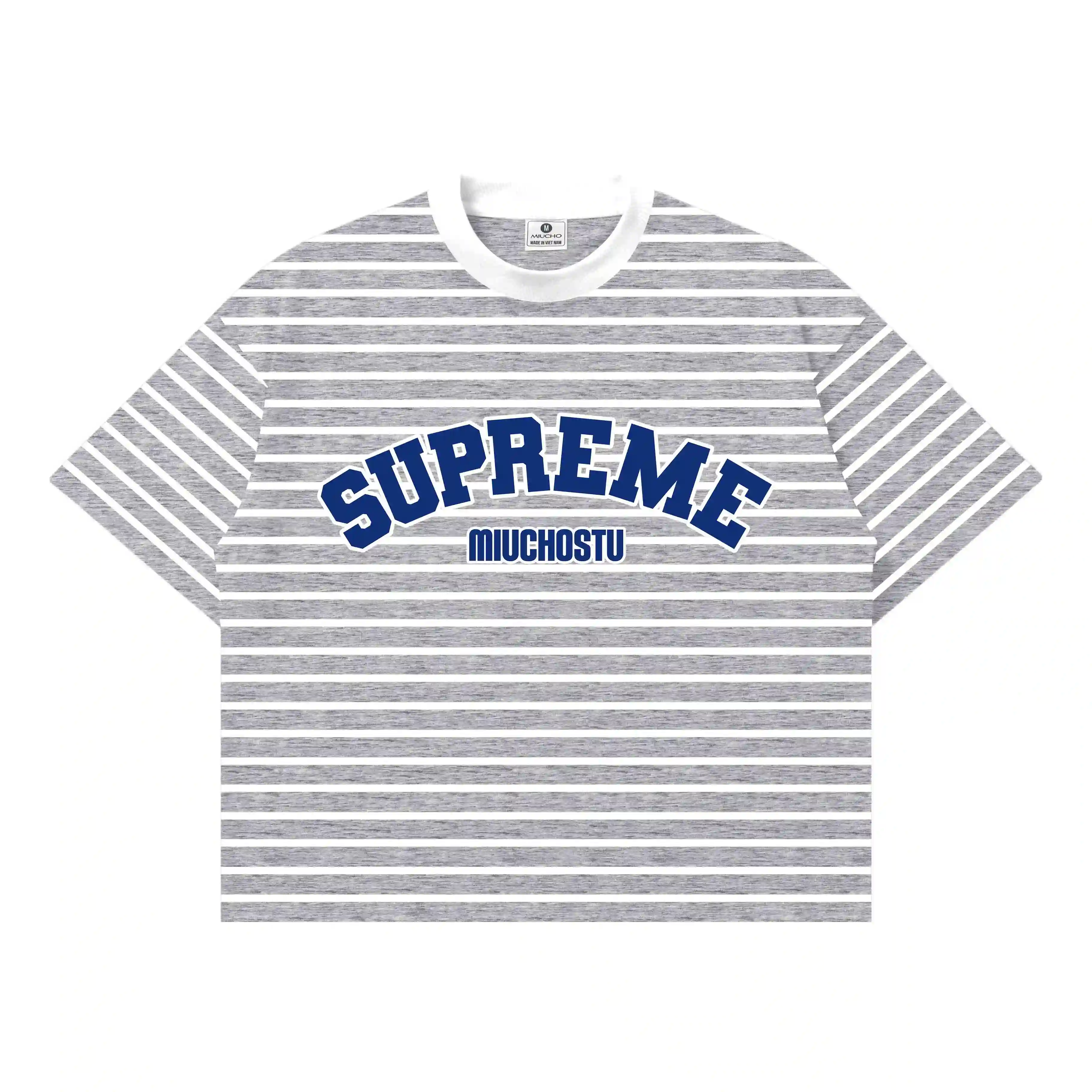 Áo thun nam nữ form boxy kẻ sọc mix màu Miucho vải borip thoáng mát mềm mại cổ tròn in basic 2830_thumbnail_9