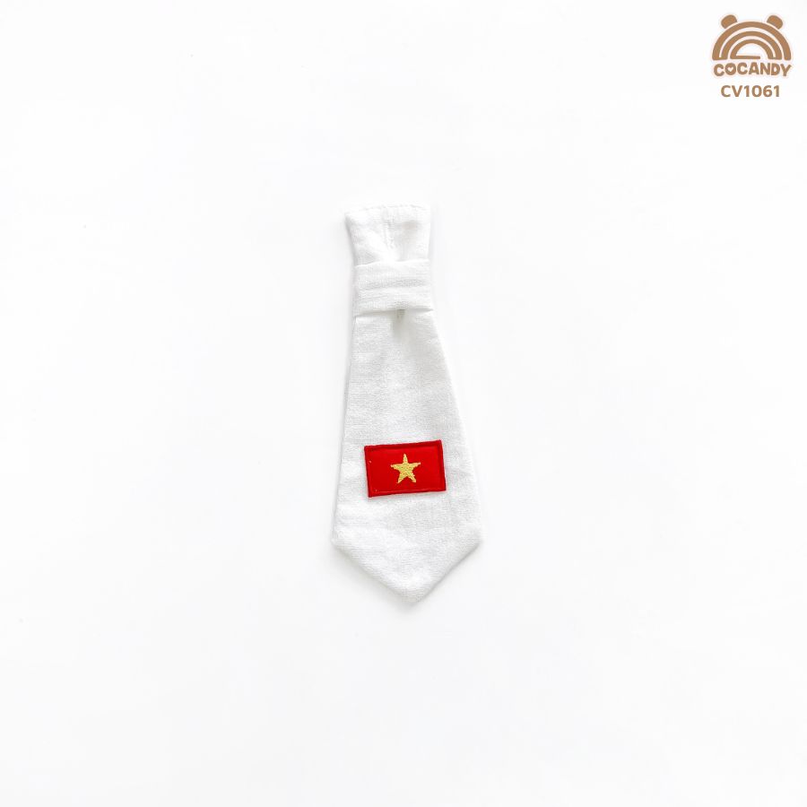 Cà vạt TRẮNG cờ Tổ Quốc