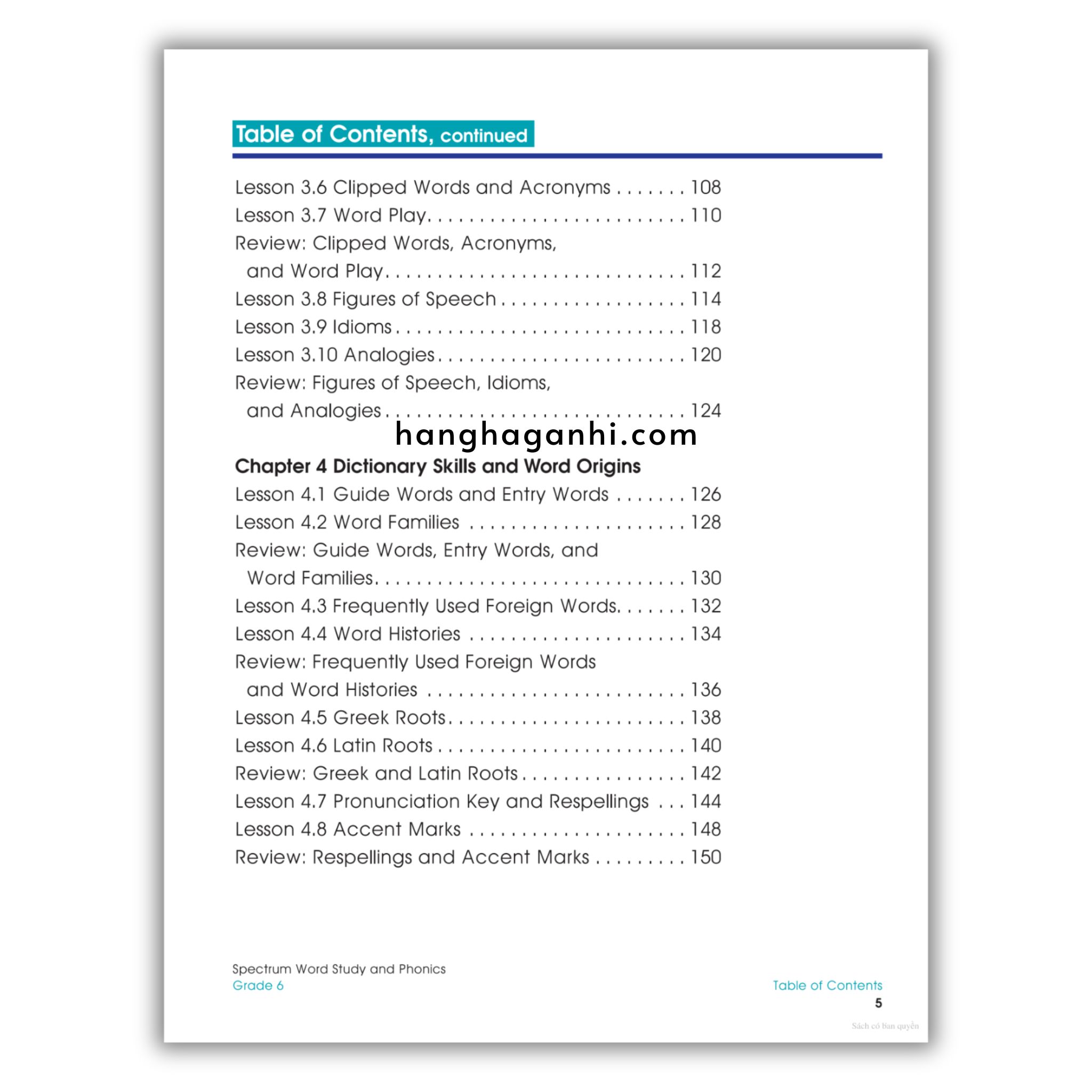Sách Spectrum Word Study and Phonics Workbook Grade 6_thumbnail_3