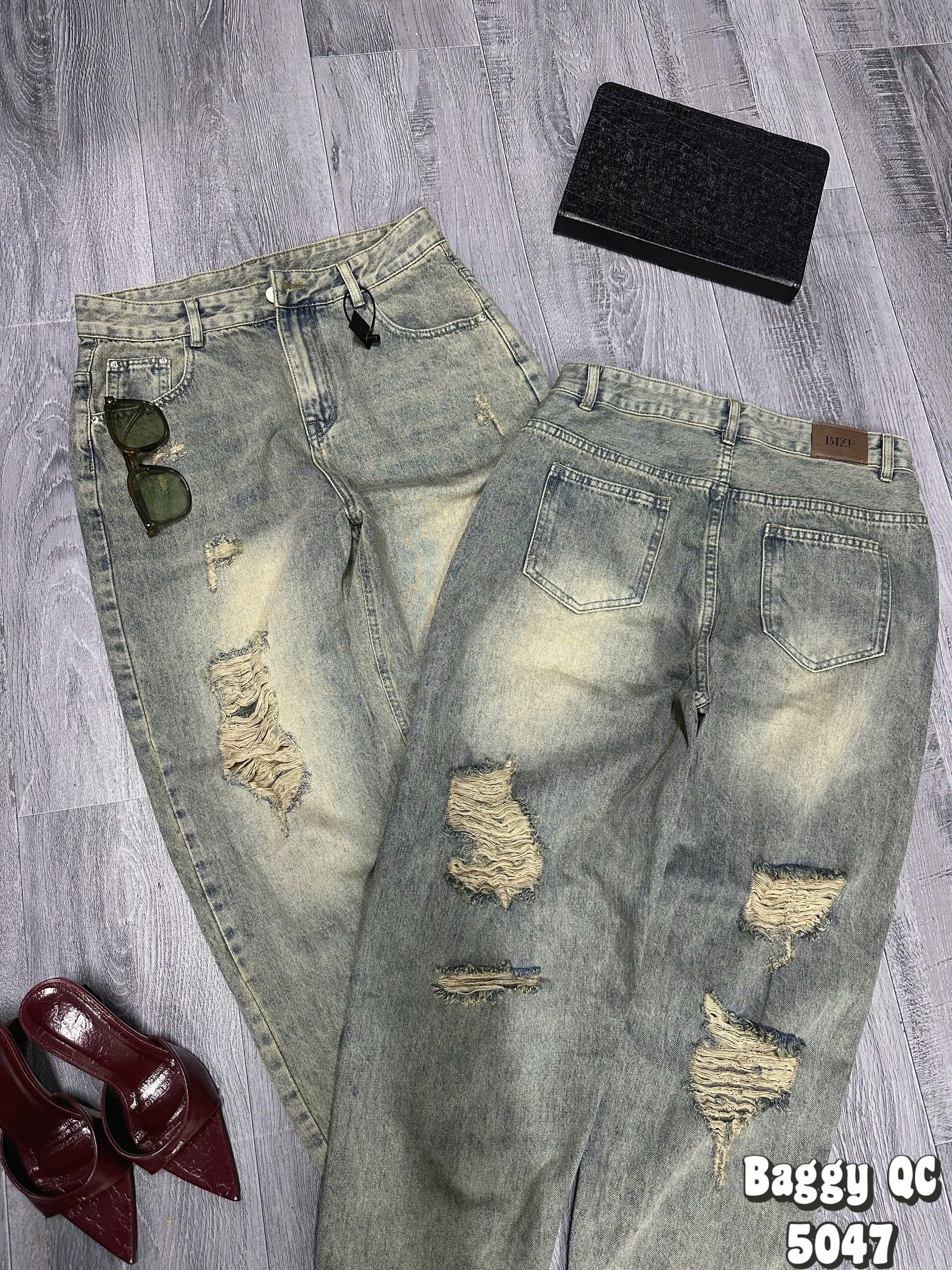 BIGSIZE - Quần baggy rách 2 mặt T-QJ5047_thumbnail_2