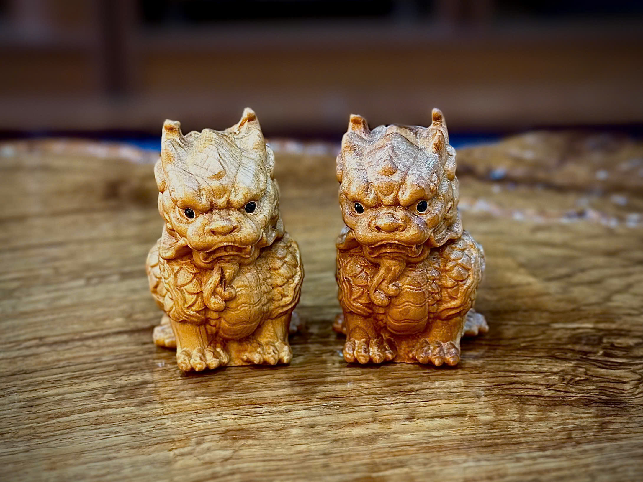 TƯỢNG GỖ KỲ LÂN - GỖ NHAI BÁCH_thumbnail_3