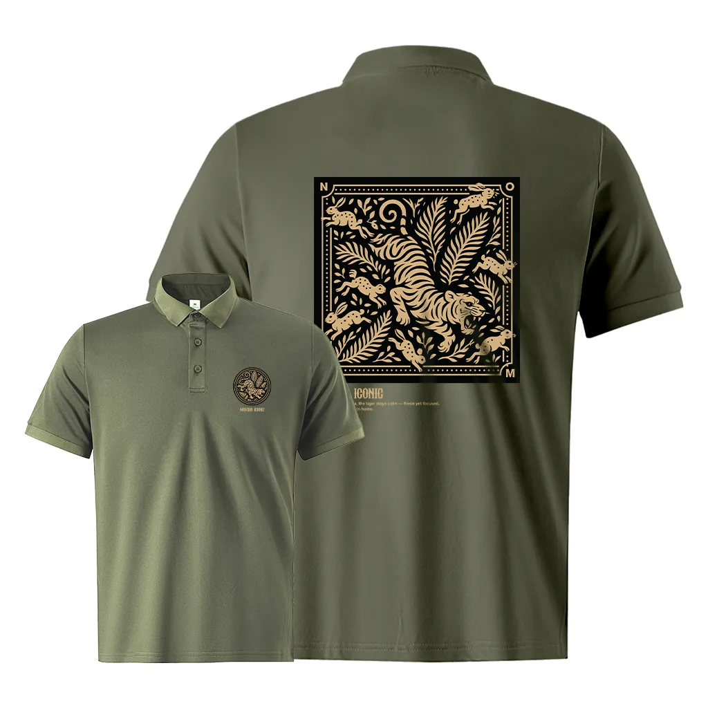 Áo polo nam form vừa Tiger 2502 Miucho Iconic chất vải cá sấu thoáng mát cổ trụ in graphic_thumbnail_7