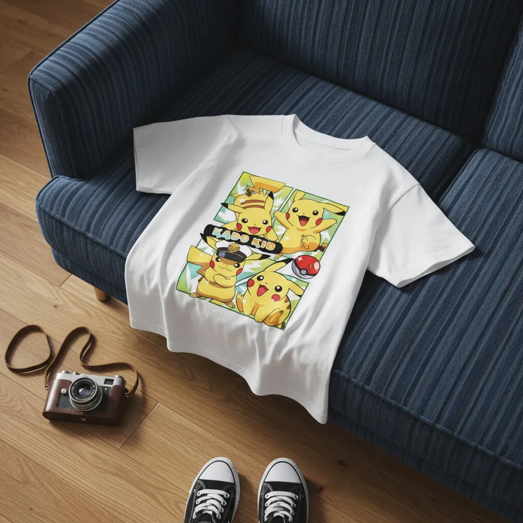 Áo thun bé trai bé gái hoạt hình Kado vải cotton thoáng mát tay ngắn cổ tròn in artwork 2972_thumbnail_6