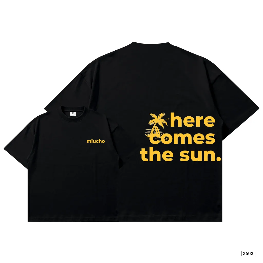 Áo thun boxy nam nữ Here Comes The Sun Miucho 3593_thumbnail_10