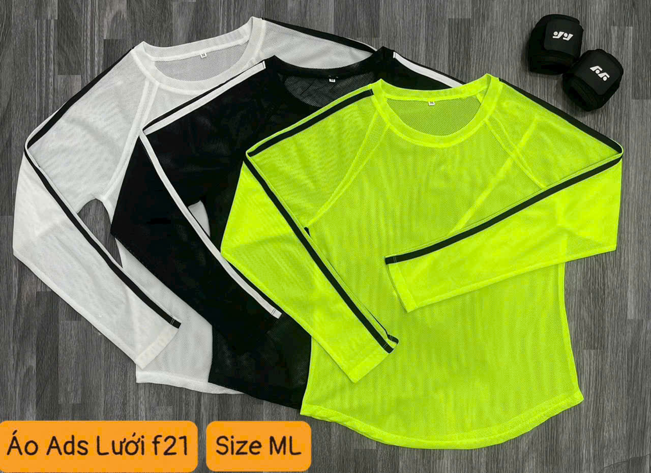 Áo Tank Thể Thao Lưới Tay Dài Phối 3 Sọc_thumbnail_4
