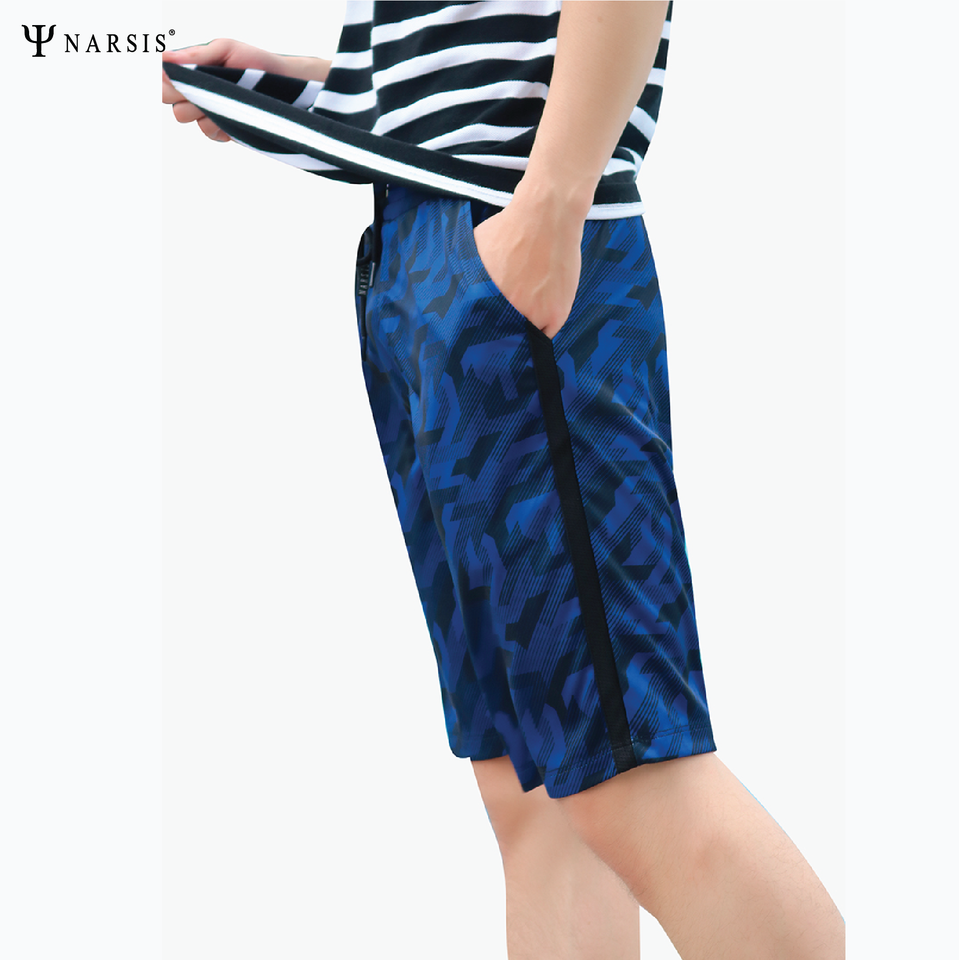 QUẦN SHORT NAM NARSIS S8116 NARSIS PE NHẸ, THOÁNG KHÍ, THẤM MỒ HÔI, CHẤT LIỆU BỀN, CHỐNG NẮNG