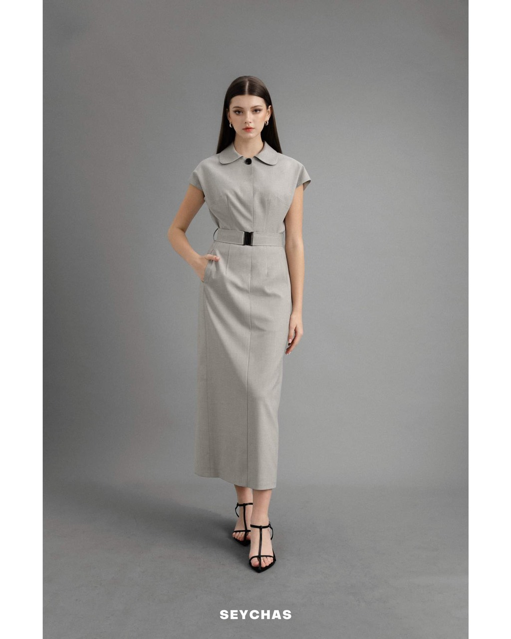 Đầm tay chờm, 1 cúc, đai chun 9 ( isolde dress)_thumbnail_0