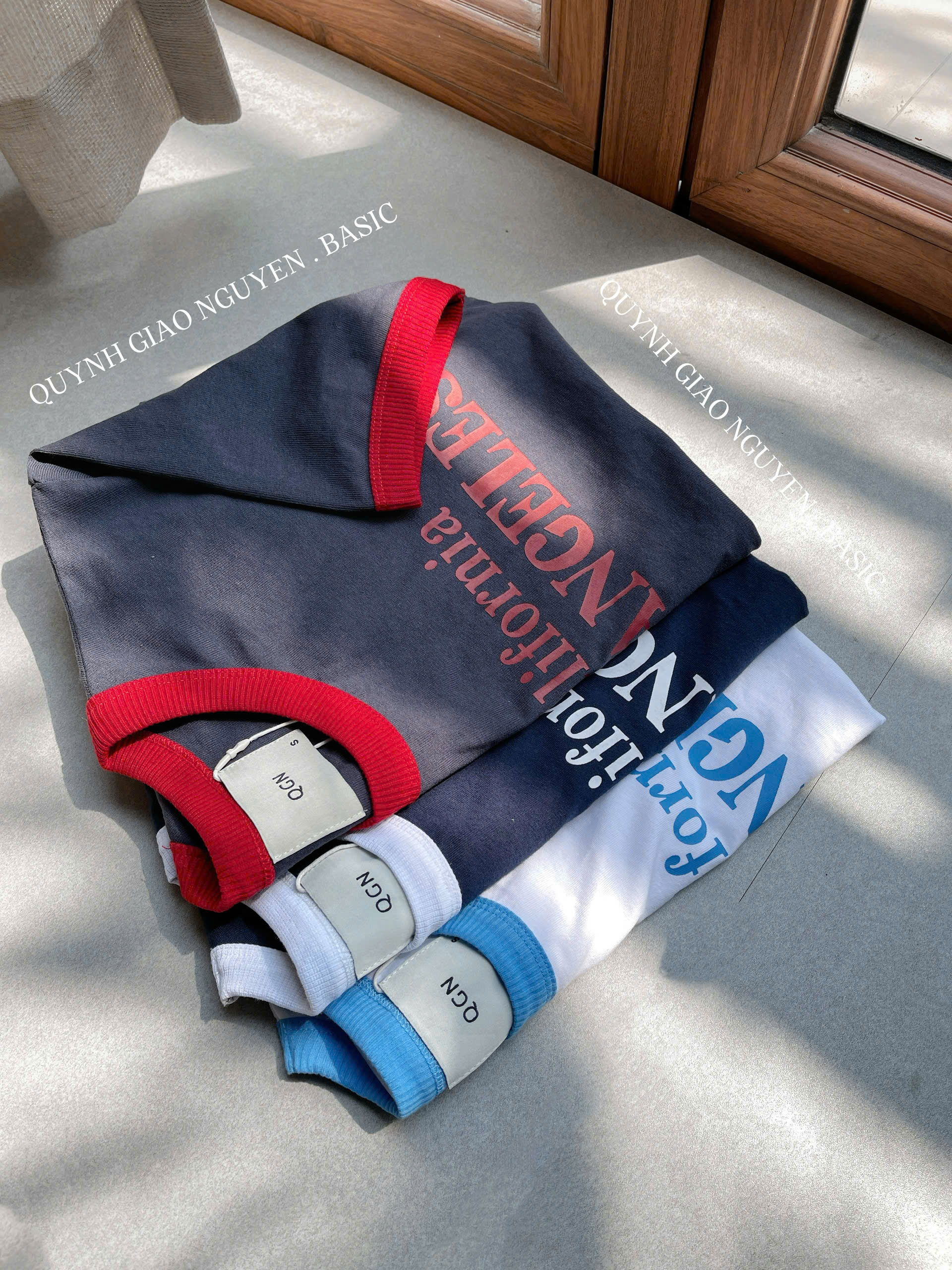 Áo thun viền Cali ( XÁM )_thumbnail_10