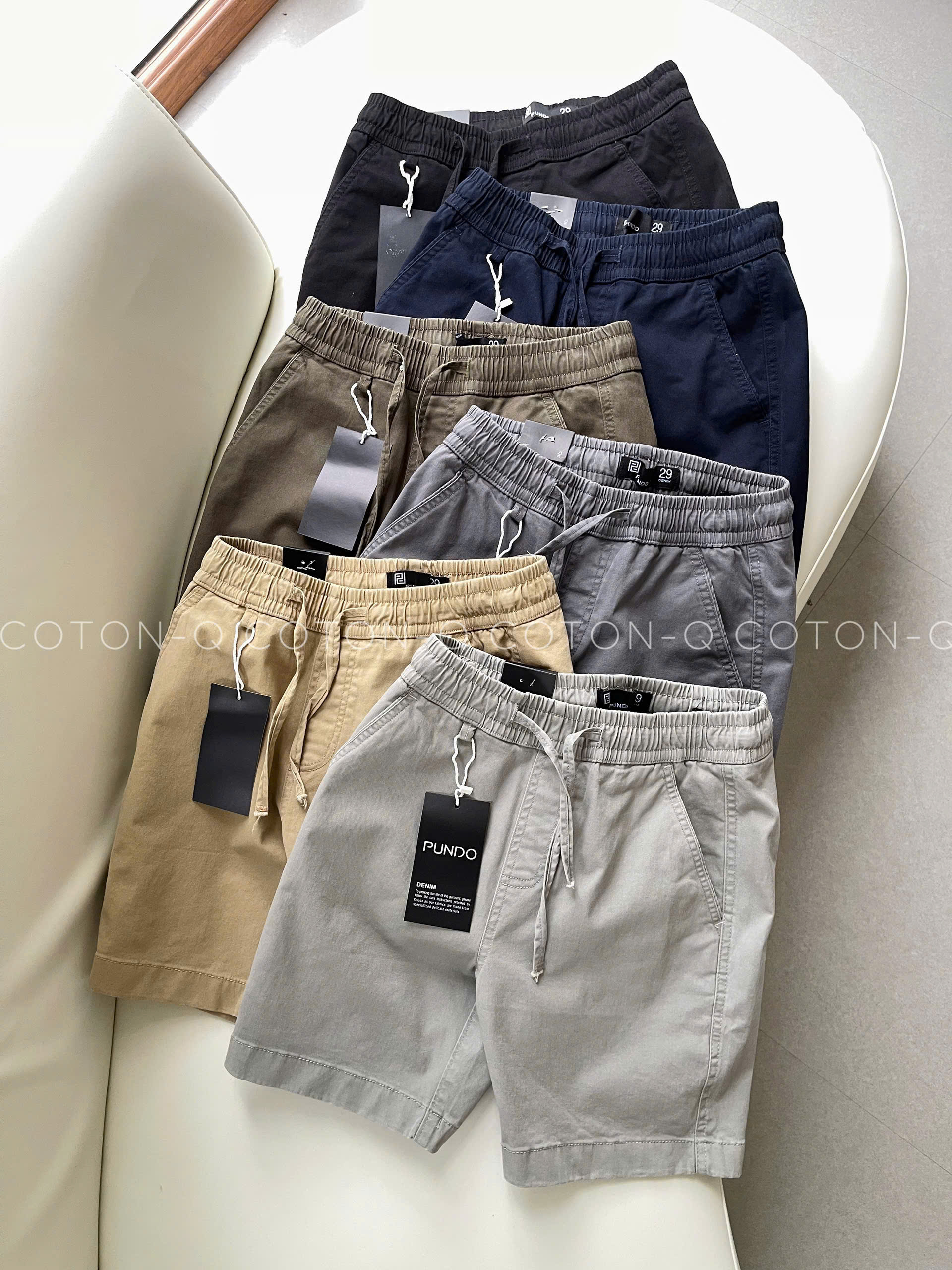 HQ129 Quần short lưng thun nam ( RÊU )