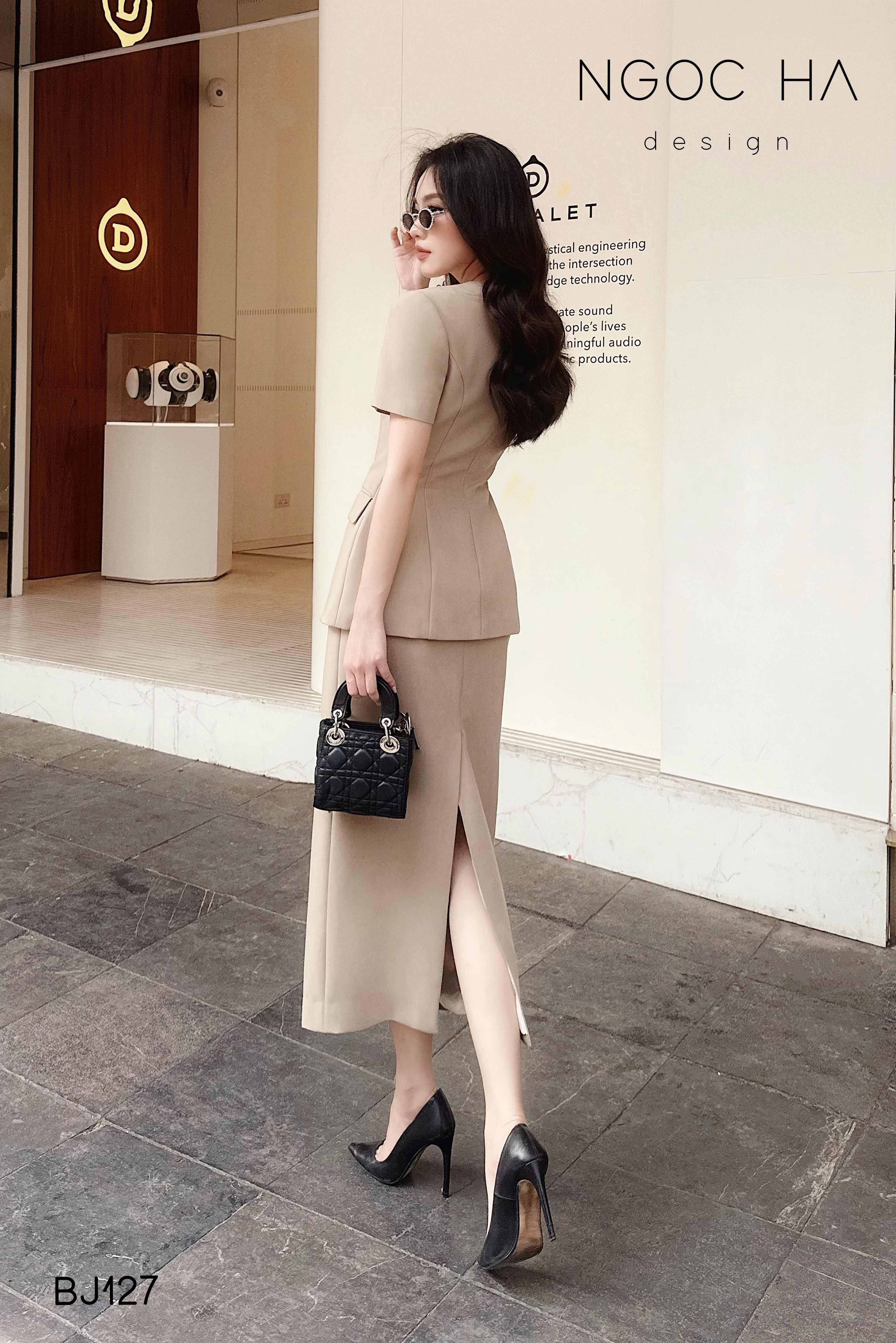 Cateline Set_ Bộ Vest Cổ V Đính Cúc Nhí Chân Váy Bút Chì BJ127_thumbnail_6