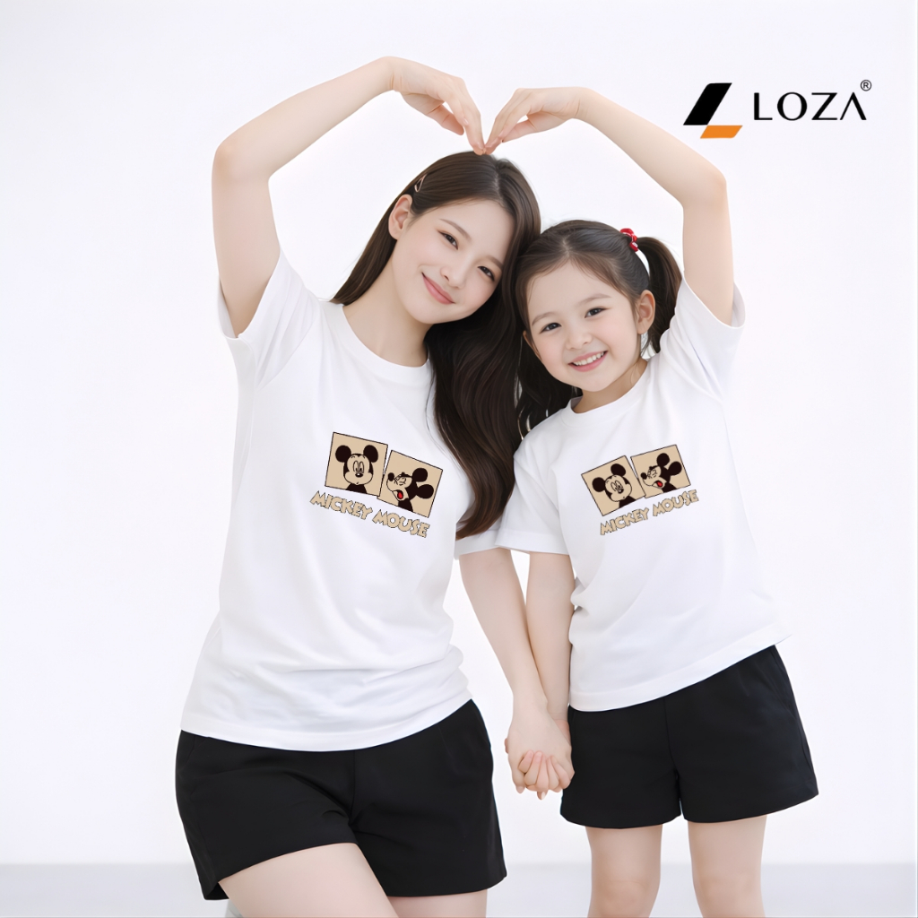 Set đồ đôi mẹ và bé in hình MICKEY chất liệu thun cotton Loza BP636-SB636_thumbnail_3