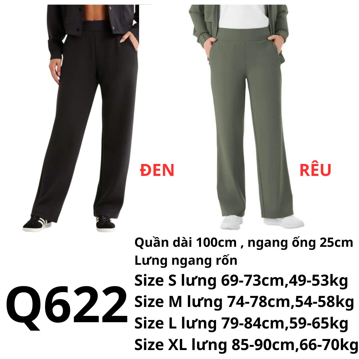 Q622- Quần thun dài