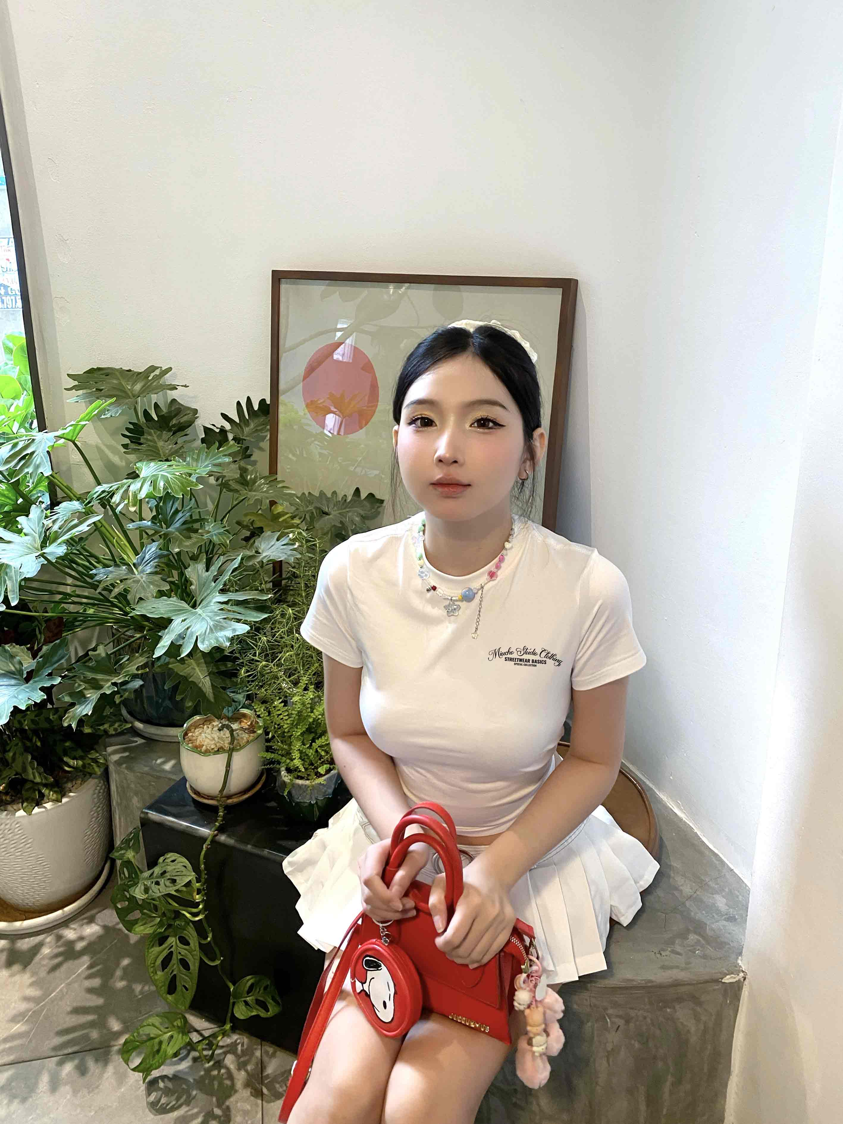 Áo baby tee ôm chất vải cotton co giãn 4 chiều thoáng mát ABD1694 Miucho in basic_thumbnail_5